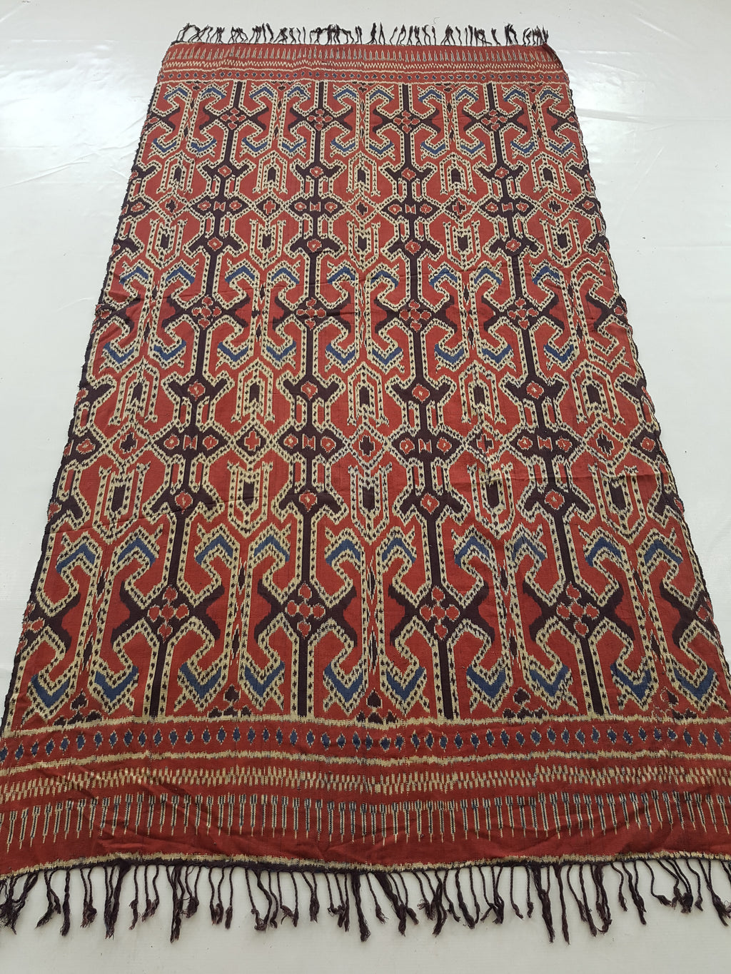 Vintage Indonesian Toraja Sulawesi Vertical Seam Ceremonial Cloth 224x119cm