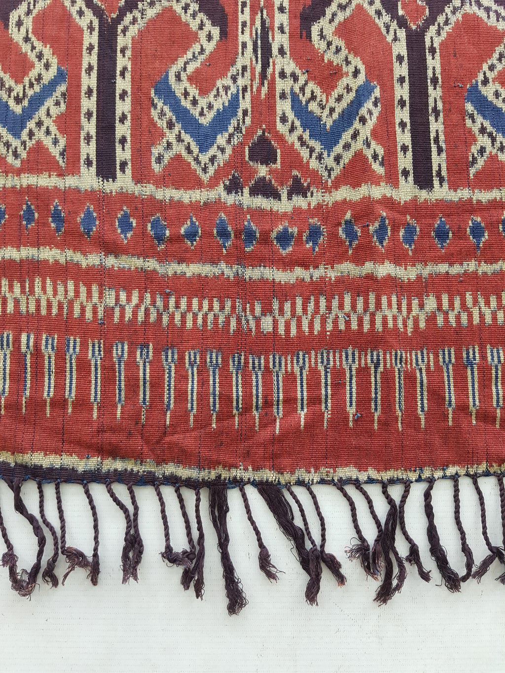 Vintage Indonesian Toraja Sulawesi Vertical Seam Ceremonial Cloth 224x119cm