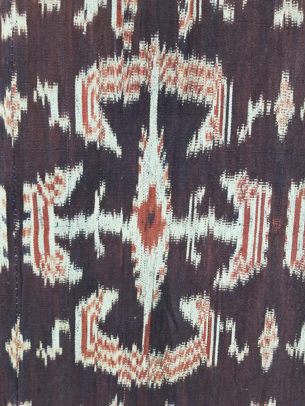 Vintage Indonesian Handwoven Sumba Ikat Vertical Seam Wall Tapestry 244x104cm