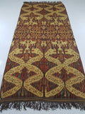 Vintage Indonesian Handwoven Sumba Ikat Vertical Seam Textile 266x125cm