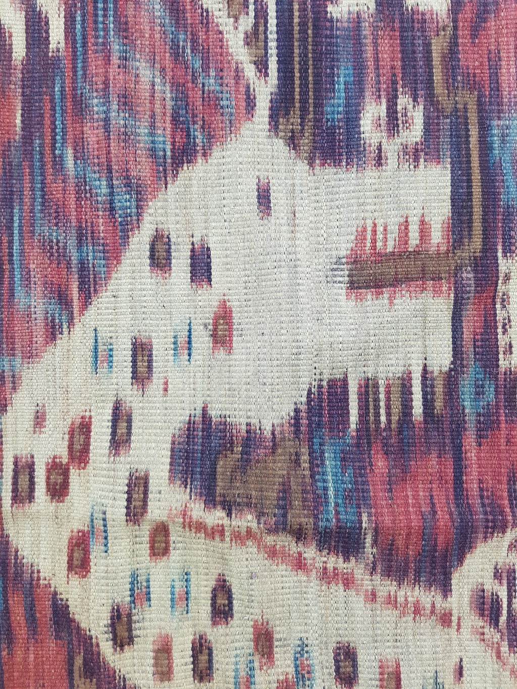 Vintage Indonesian Handwoven Sumba Ikat Vertical Seam Textile 266x125cm