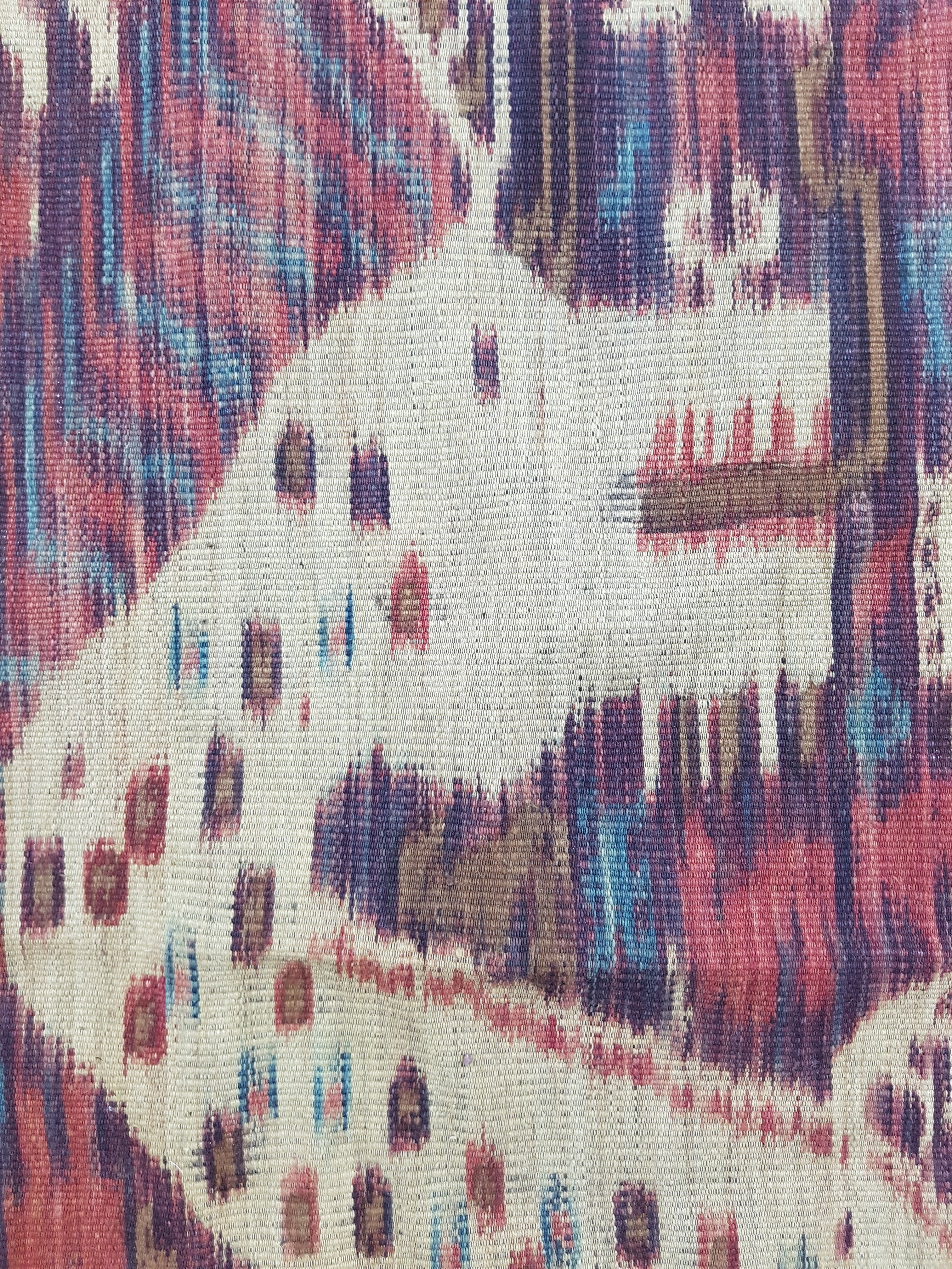 Vintage Indonesian Handwoven Sumba Ikat Vertical Seam Textile 266x125cm