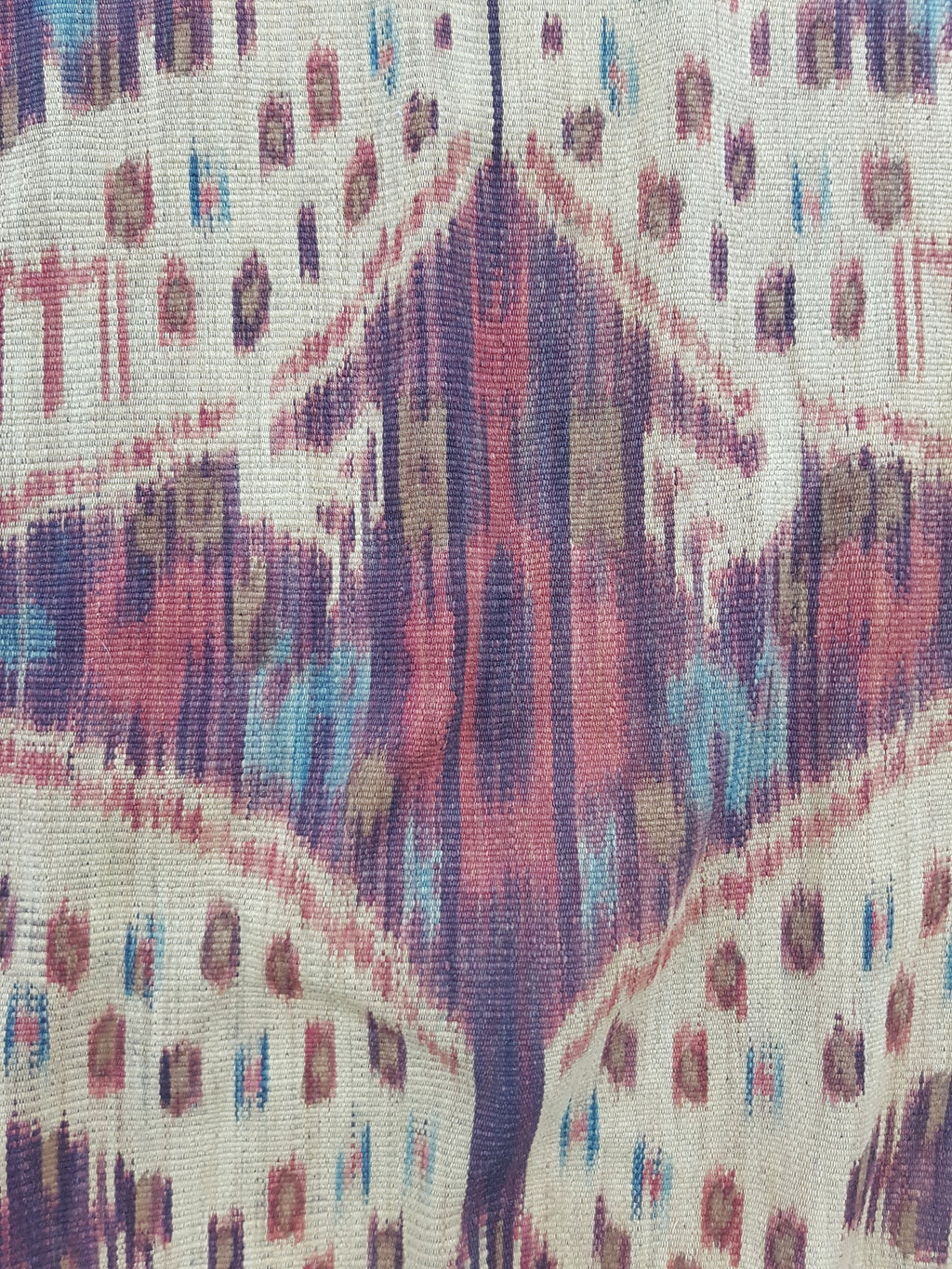 Vintage Indonesian Handwoven Sumba Ikat Vertical Seam Textile 266x125cm