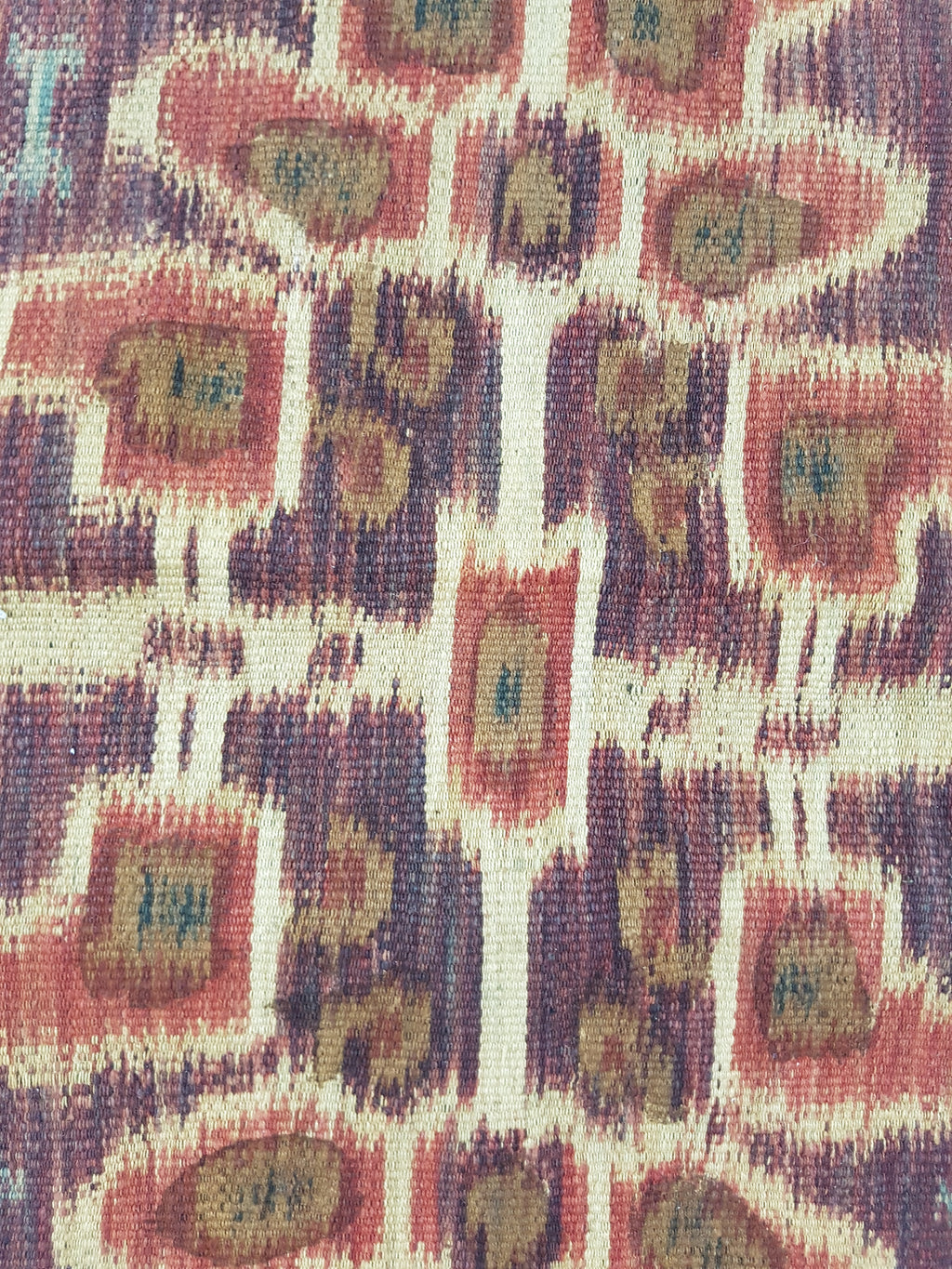 Vintage Indonesian Handwoven Sumba Ikat Vertical Seam Textile 266x125cm