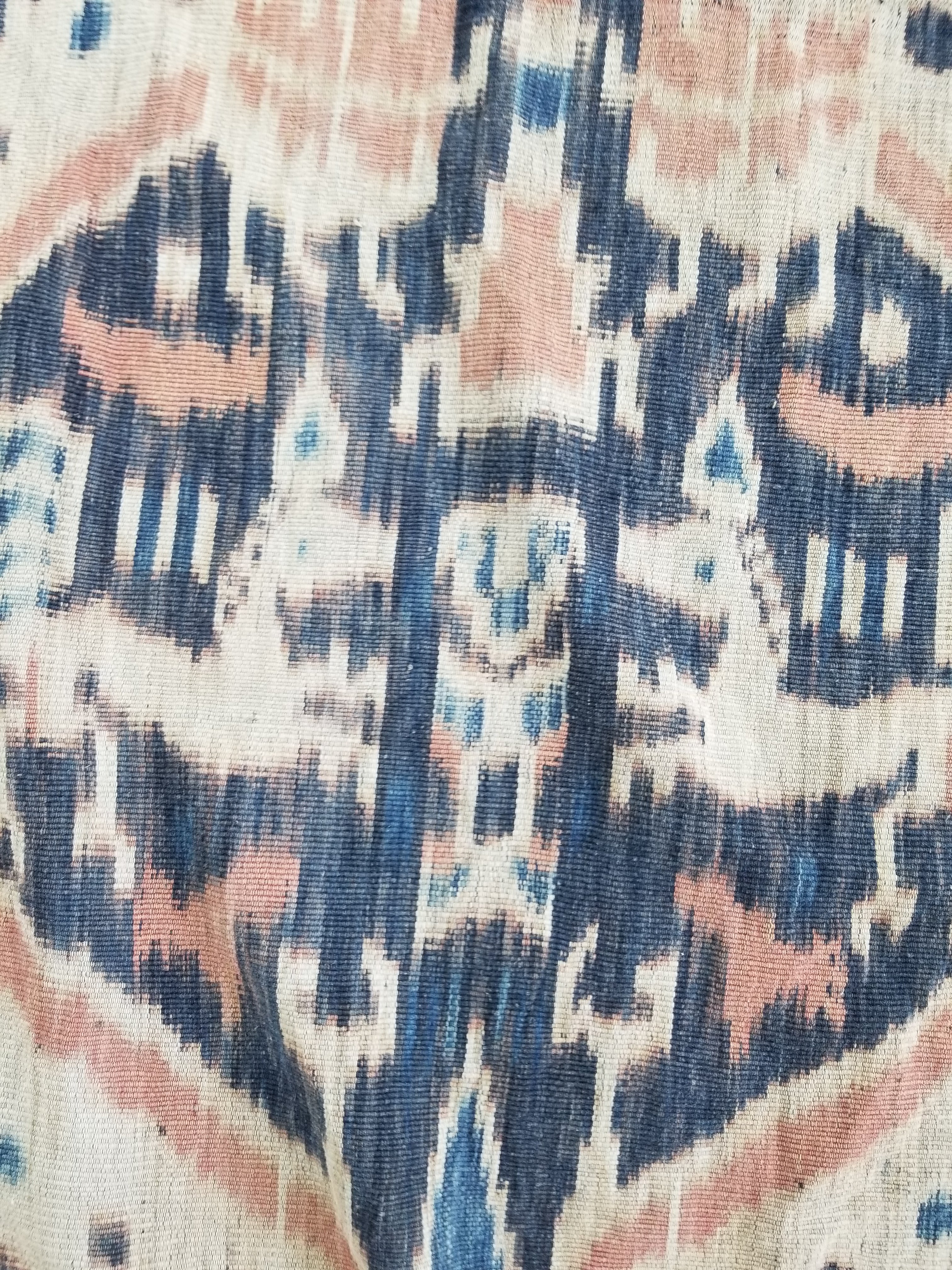 Vintage Indonesian Handwoven Sumba Ikat Vertical Seam Textile 223x120cm