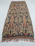 Vintage Indonesian Handwoven Sumba Ikat Vertical Seam Textile 236x107cm