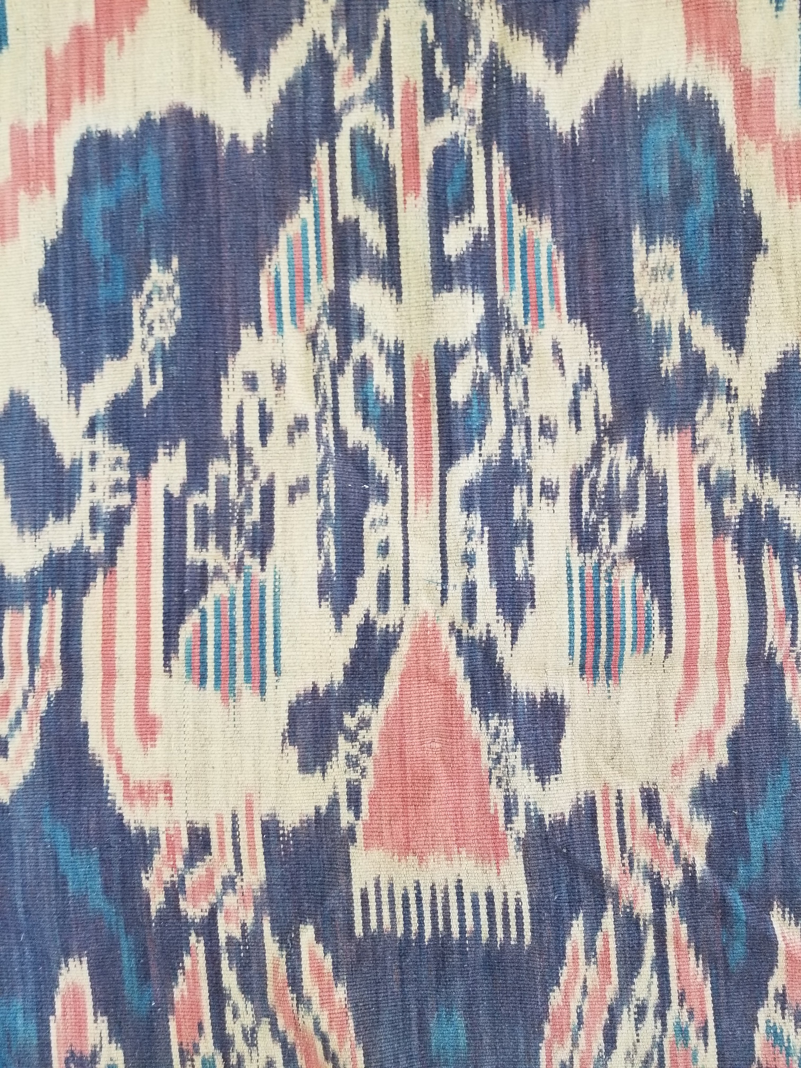 Vintage Indonesian Handwoven Sumba Ikat Vertical Seam Textile 236x107cm