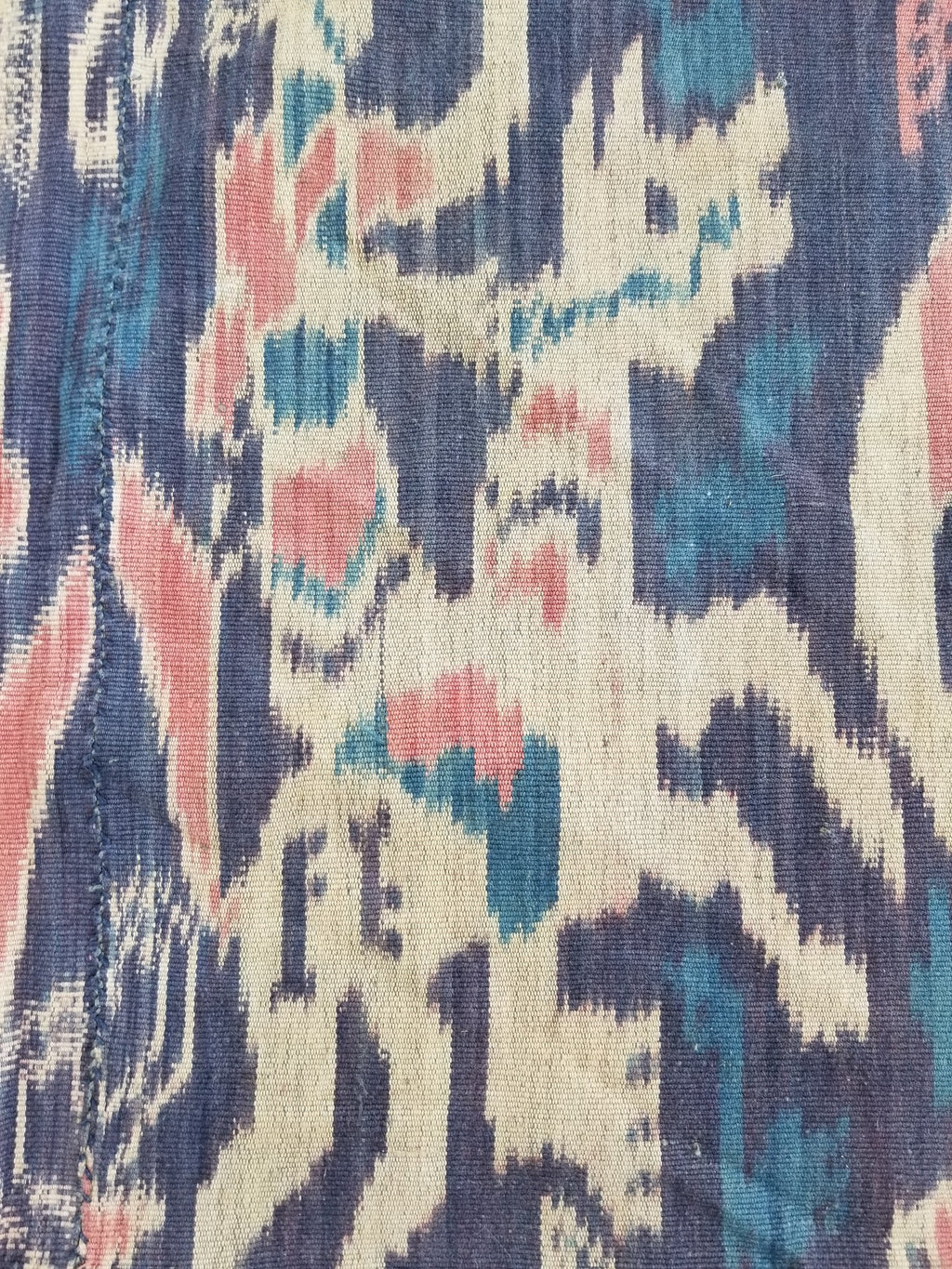 Vintage Indonesian Handwoven Sumba Ikat Vertical Seam Textile 236x107cm
