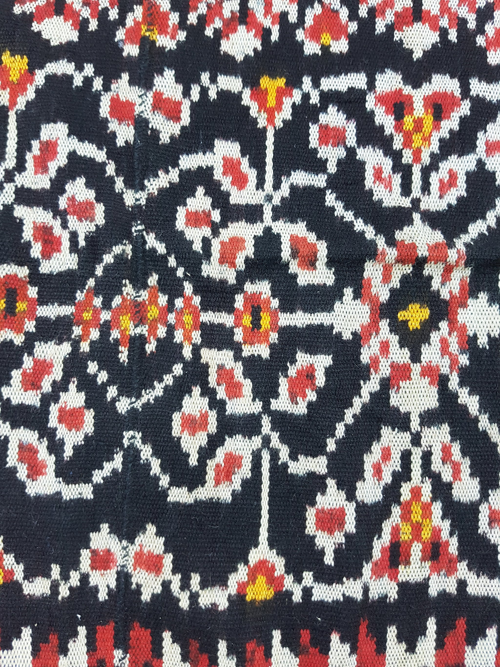 Vintage Indonesian Handwoven Tenun Ikat Vertical Seam Textile 152x88cm