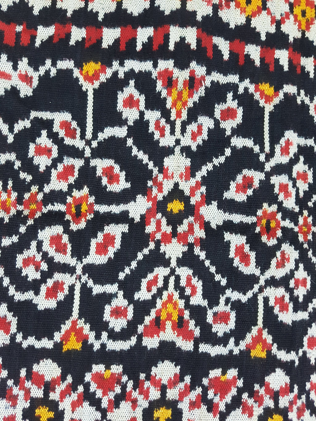 Vintage Indonesian Handwoven Tenun Ikat Vertical Seam Textile 152x88cm
