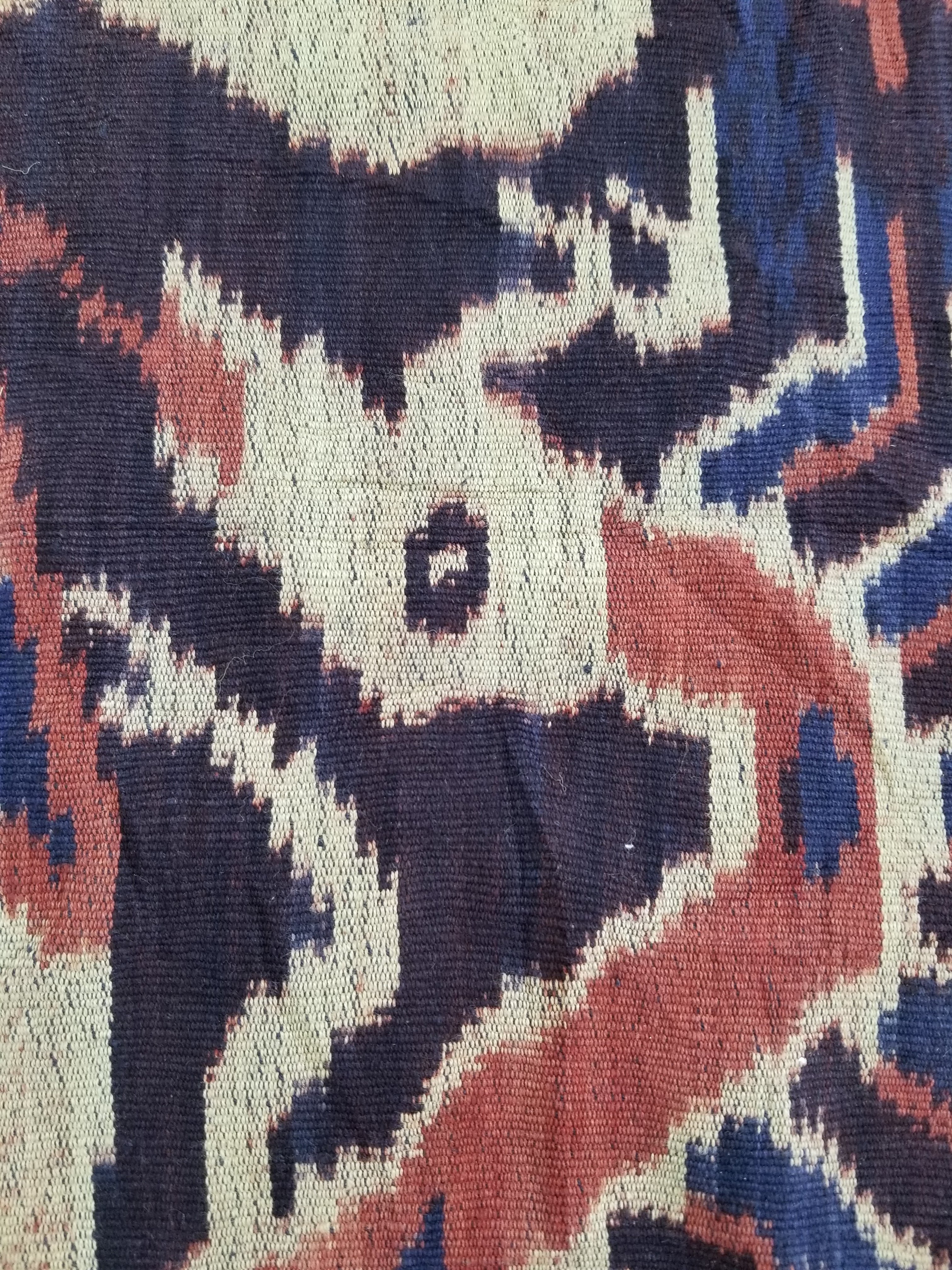 Vintage Indonesian Handwoven Sumba Ikat Hinggi Vertical Seam Textile 224x115cm