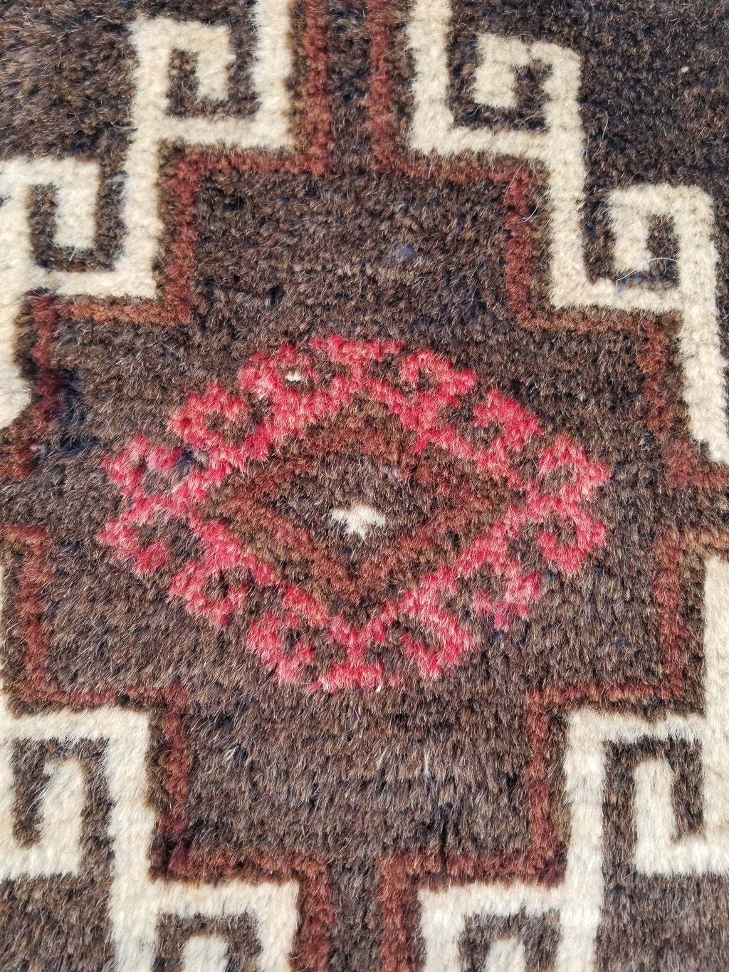 Antique Traditional Handmade Afghan Wool Multicolor Bag 39x38cm