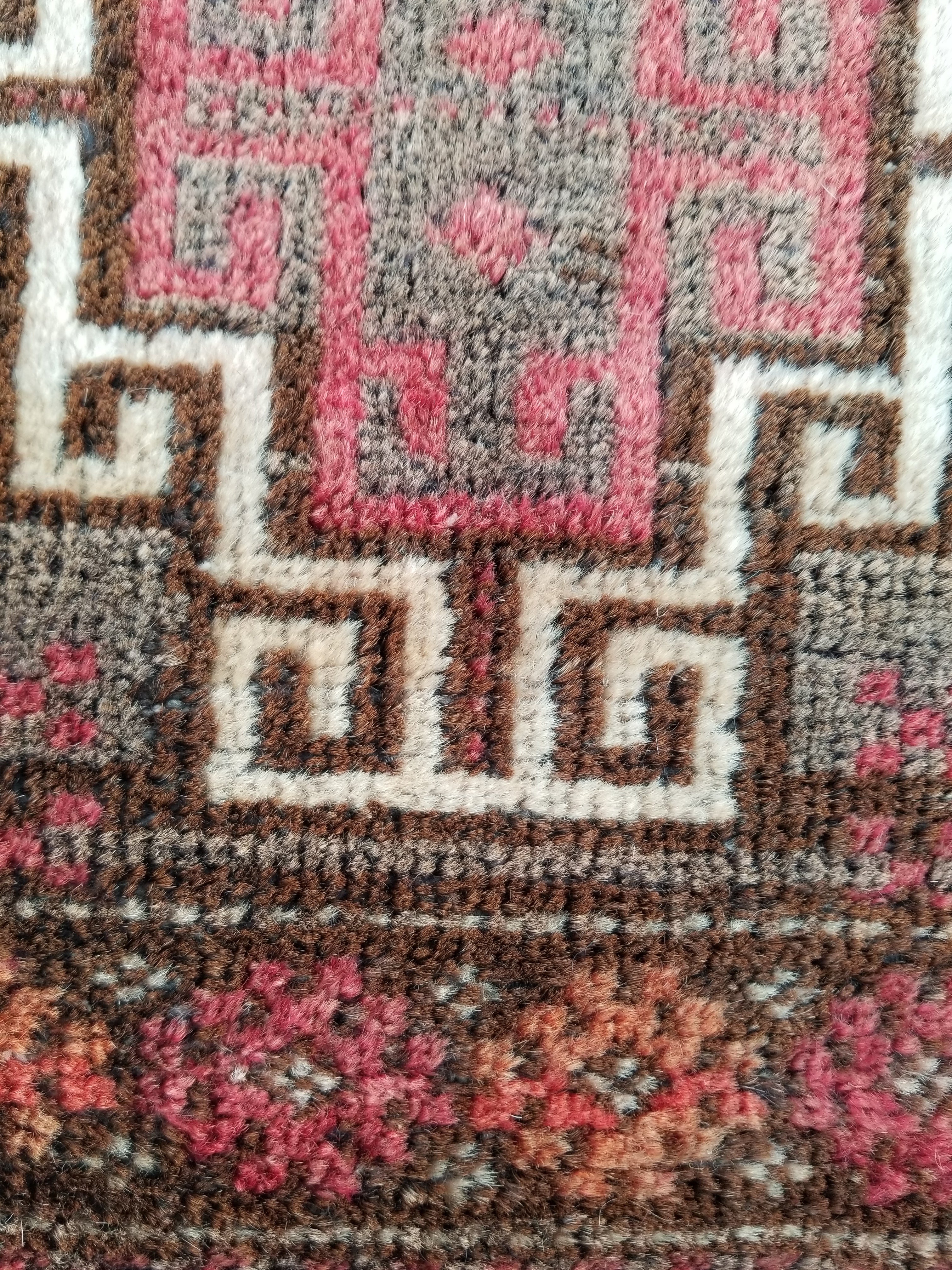 Antique Traditional Handmade Afghan Tribal Wool Multicolor Bag Face 44x40cm