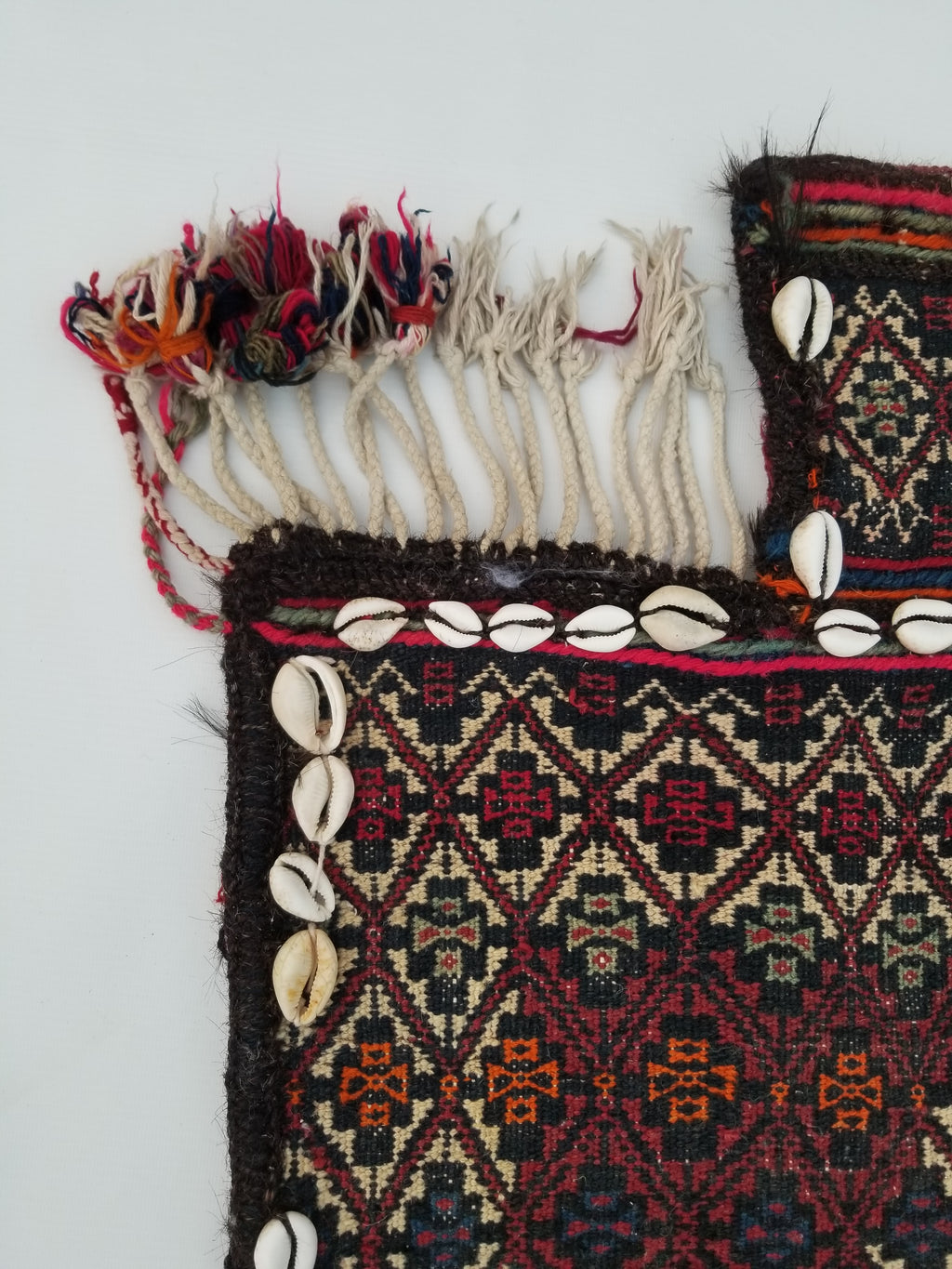 Antique Traditional Handmade Turkoman Wool Multicolor Bag 56x54cm