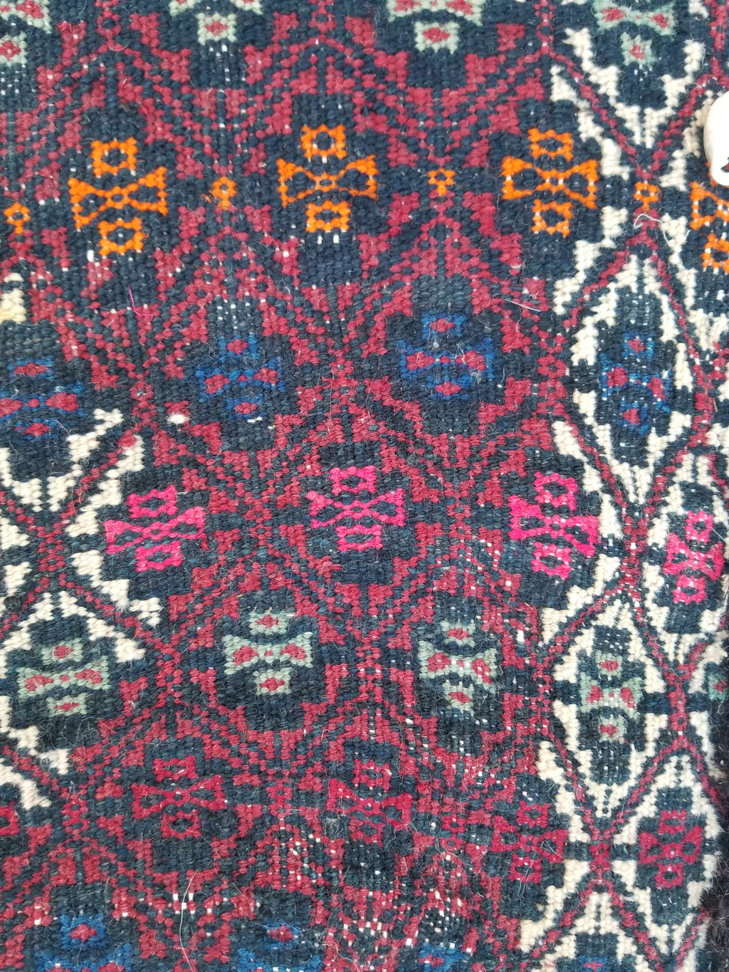 Antique Traditional Handmade Turkoman Wool Multicolor Bag 56x54cm