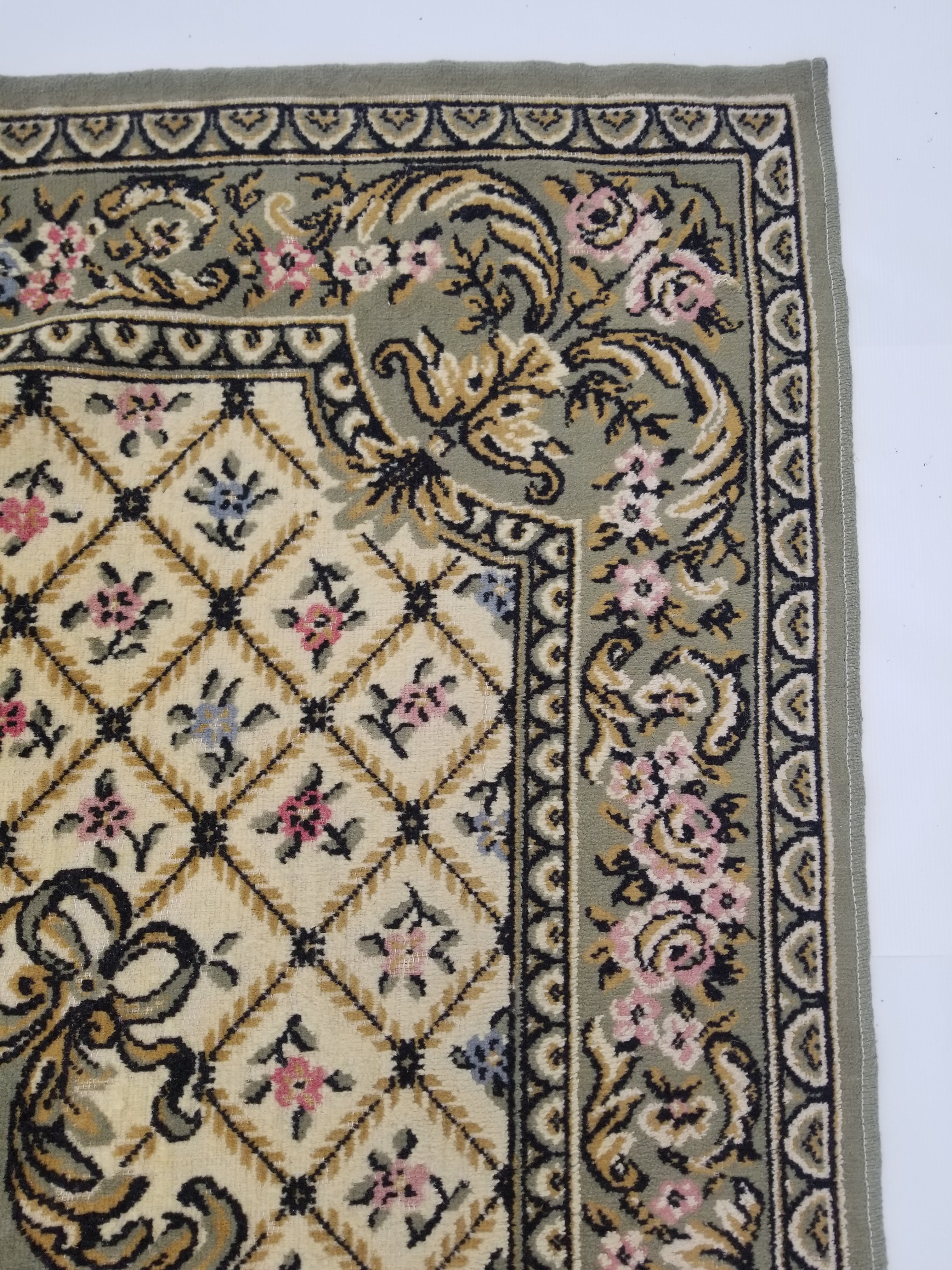 Vintage Traditional Oriental Wool Multicolor Rug 200x154cm