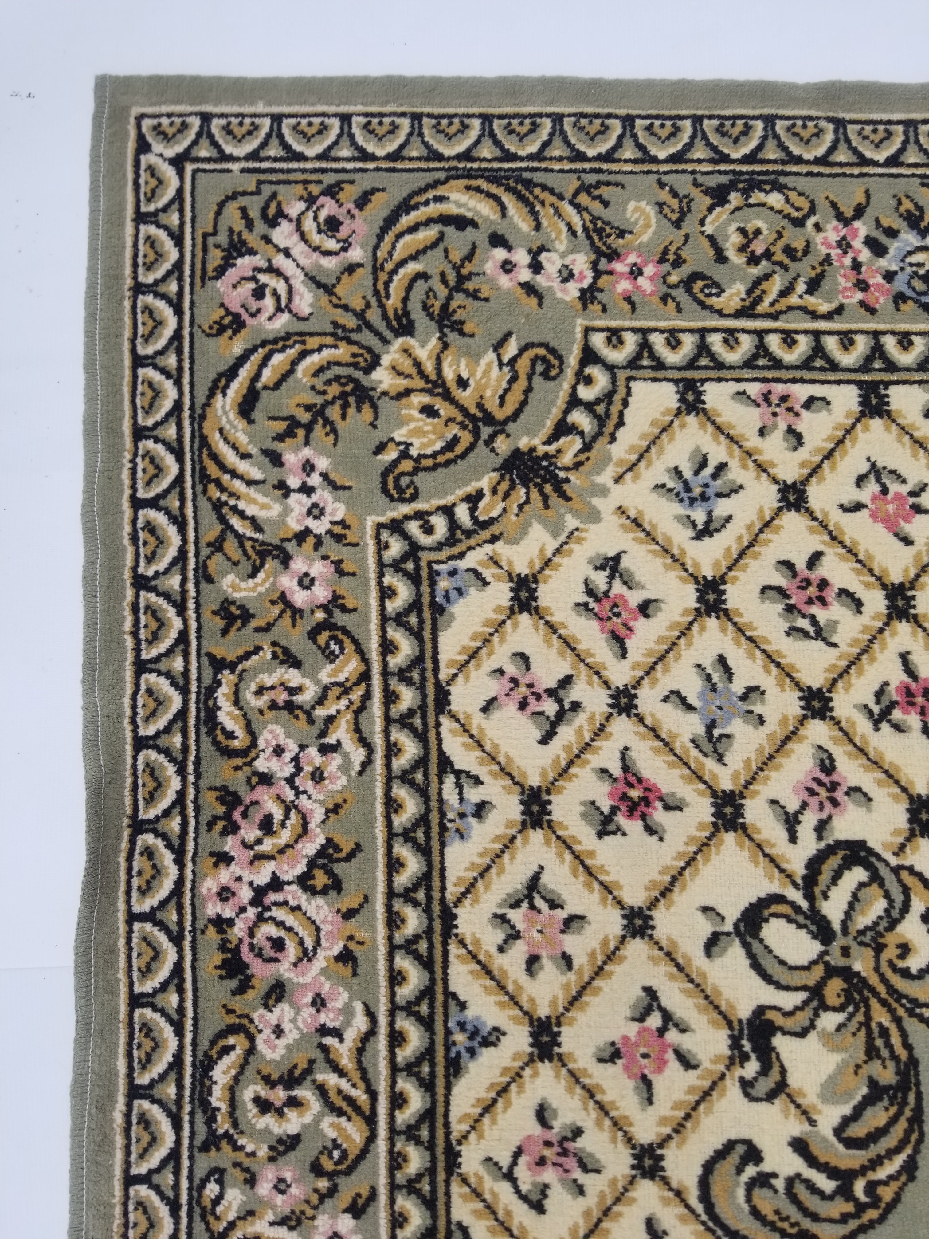 Vintage Traditional Oriental Wool Multicolor Rug 200x154cm