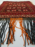 Antique Traditional Handmade Afghan Wool Multicolor Saddle Bag 53x49cm