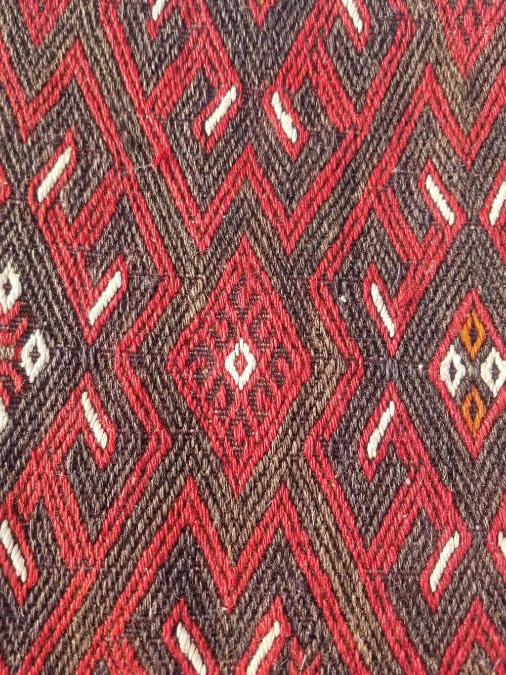 Antique Traditional Handmade Turkoman Wool Multicolor Cushion Cover 46x45cm