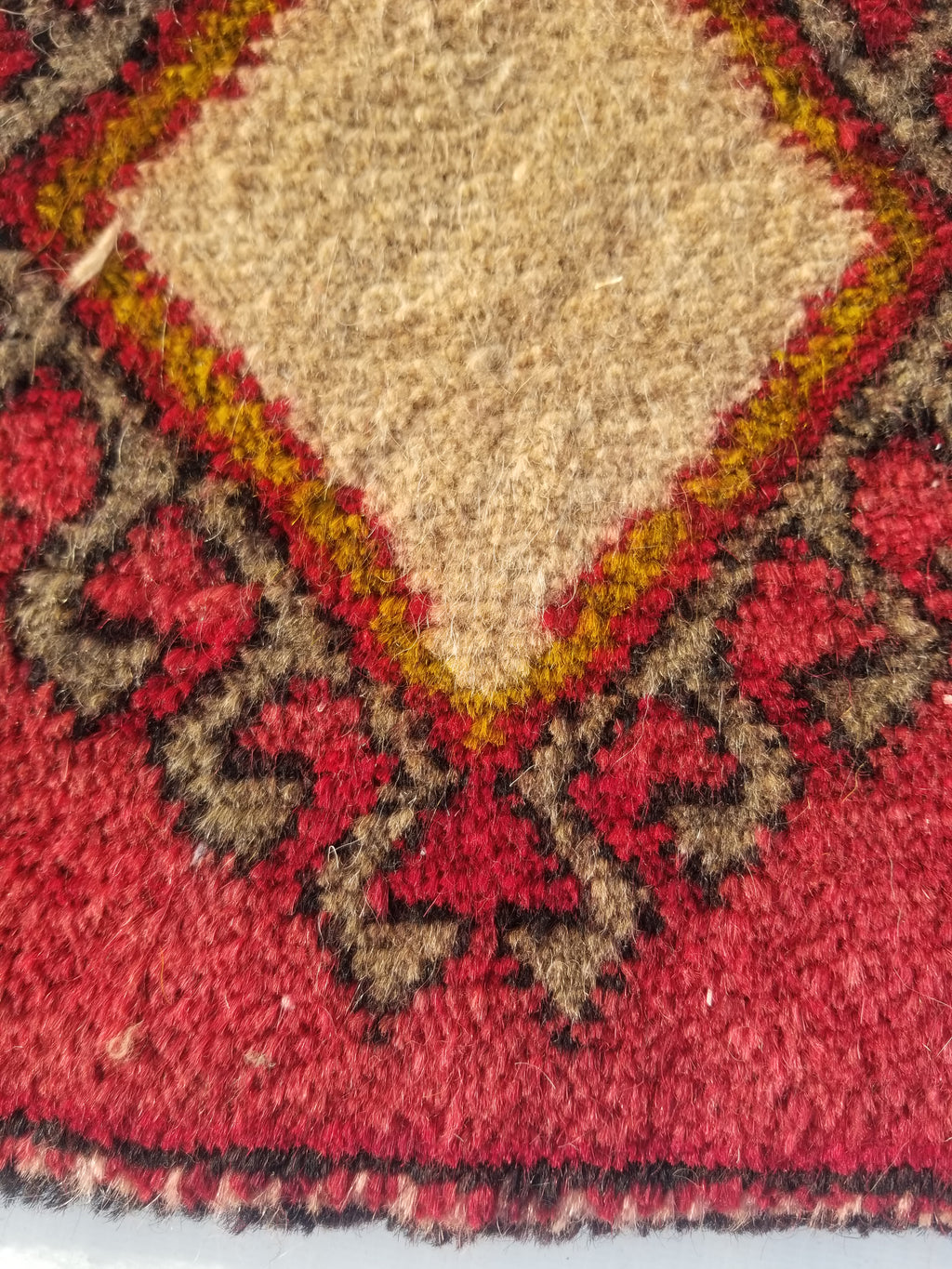 Antique Traditional Handmade Turkoman Wool Multicolor Bag 33x30cm