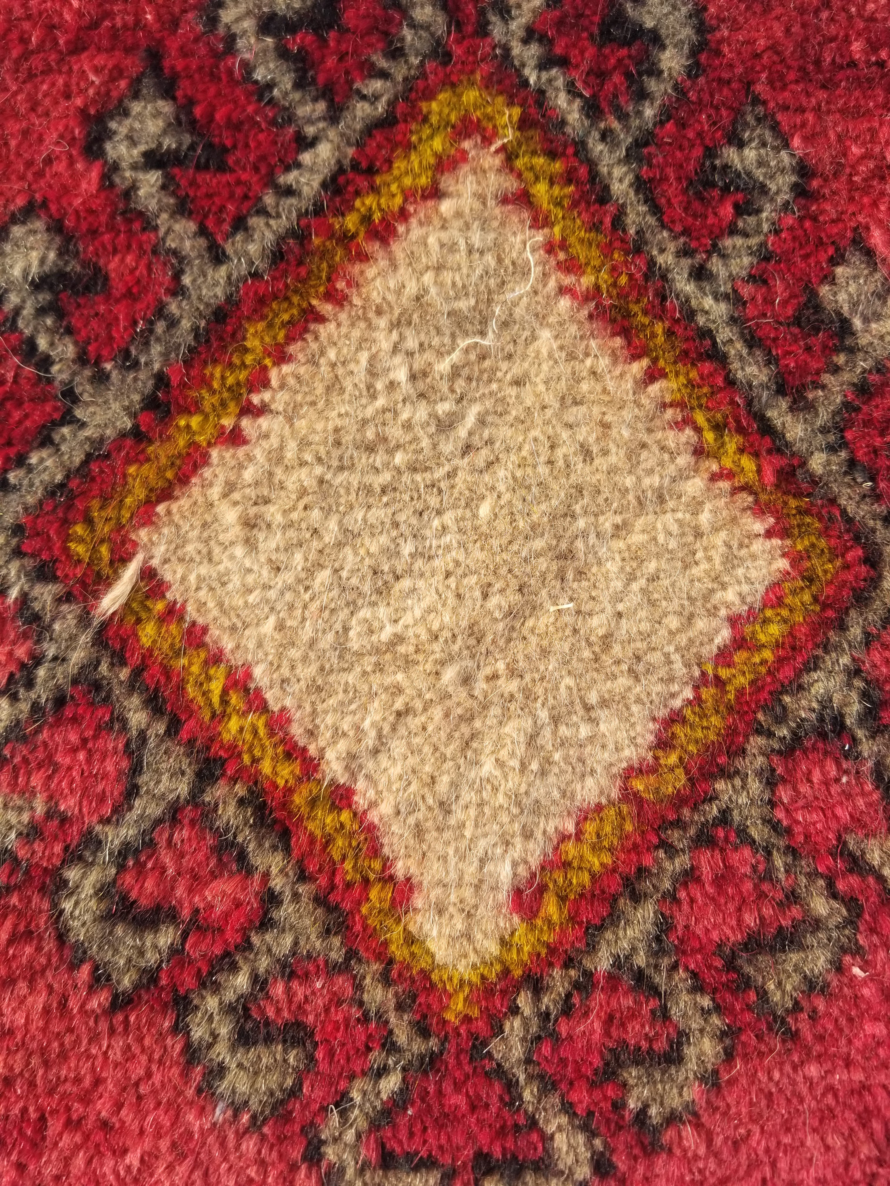 Antique Traditional Handmade Turkoman Wool Multicolor Bag 33x30cm