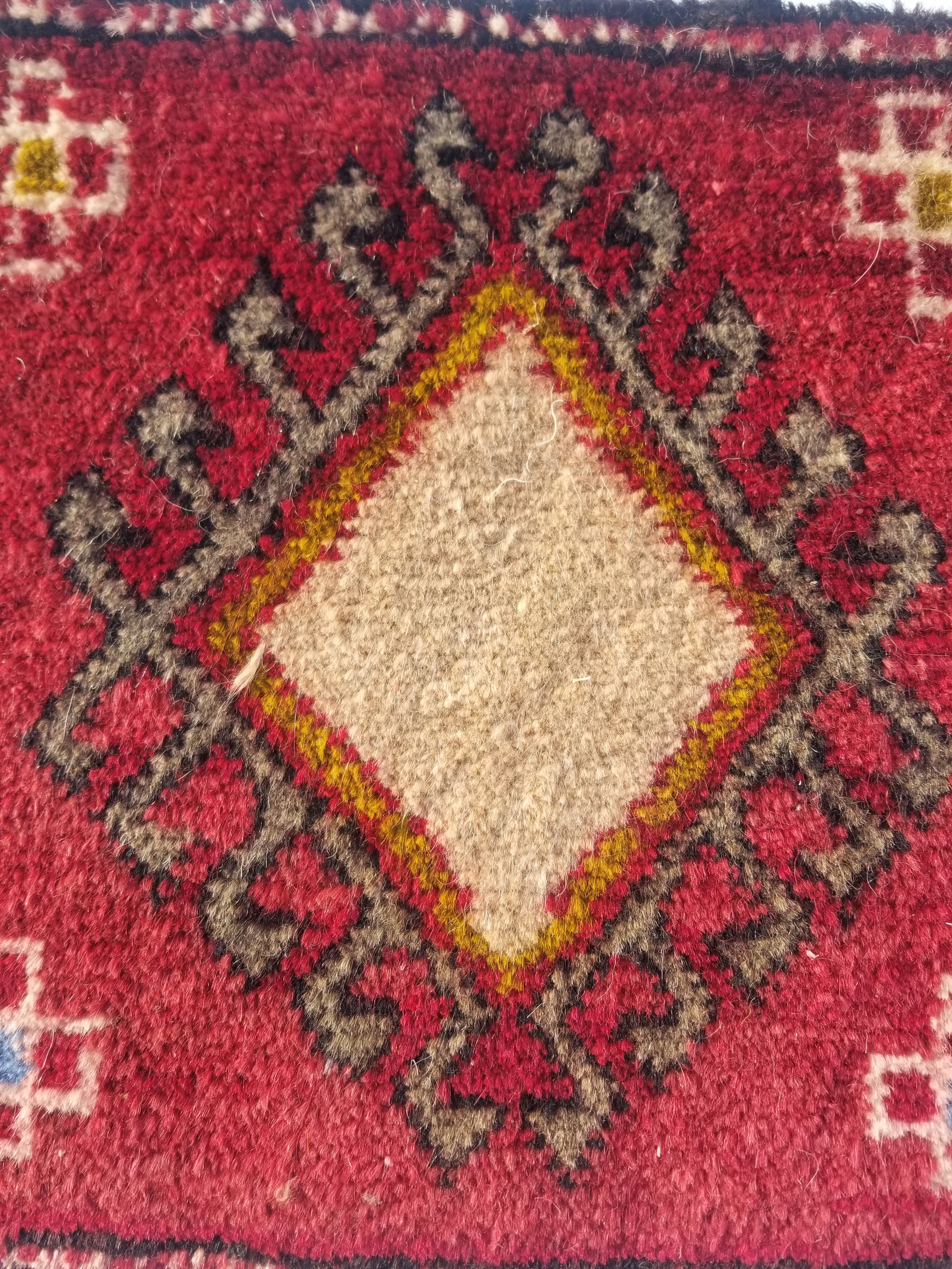 Antique Traditional Handmade Turkoman Wool Multicolor Bag 33x30cm