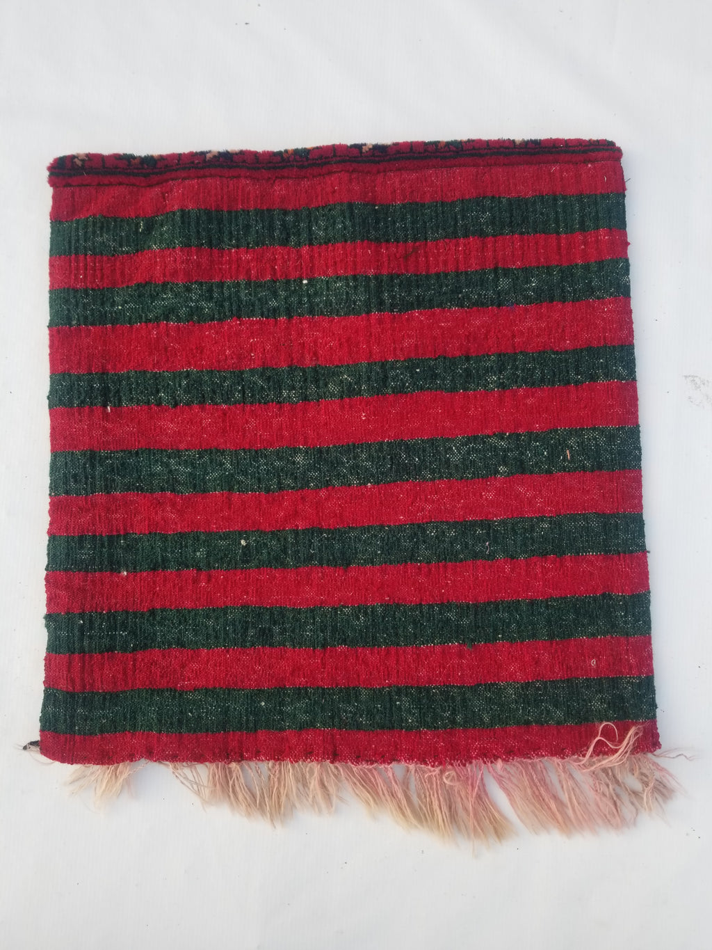 Antique Traditional Handmade Afghan Wool Multicolor Saddle Bag 54x53cm