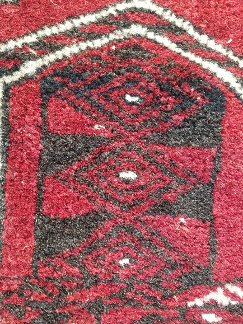Antique Traditional Handmade Turkoman Wool Multicolor Torba 129x39cm