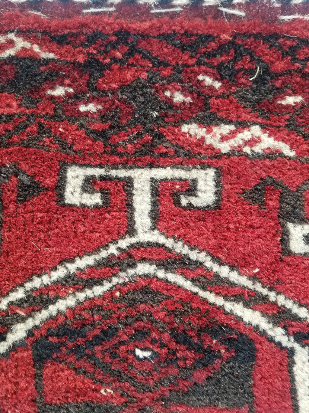 Antique Traditional Handmade Turkoman Wool Multicolor Torba 129x39cm