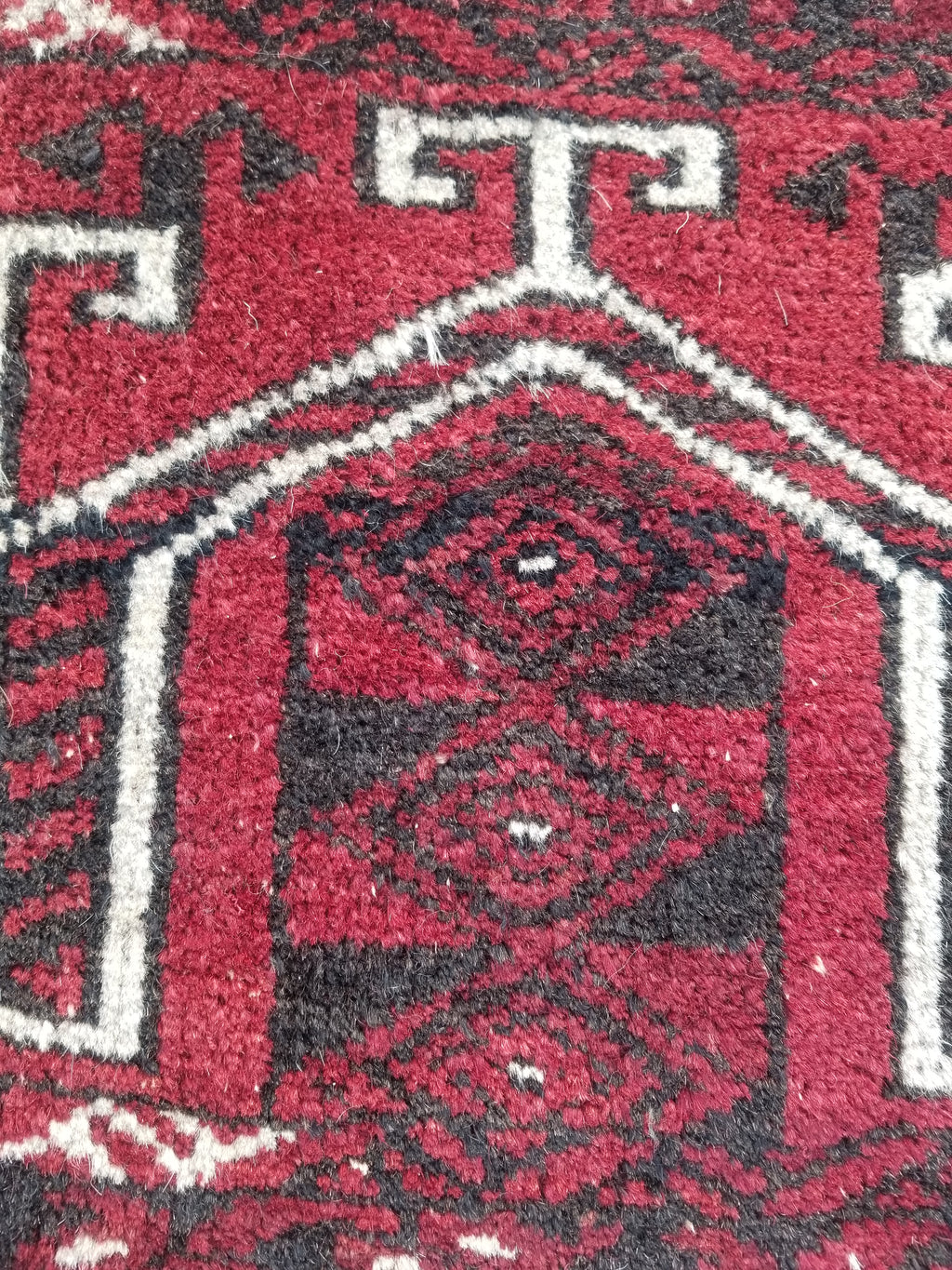 Antique Traditional Handmade Turkoman Wool Multicolor Torba 129x39cm