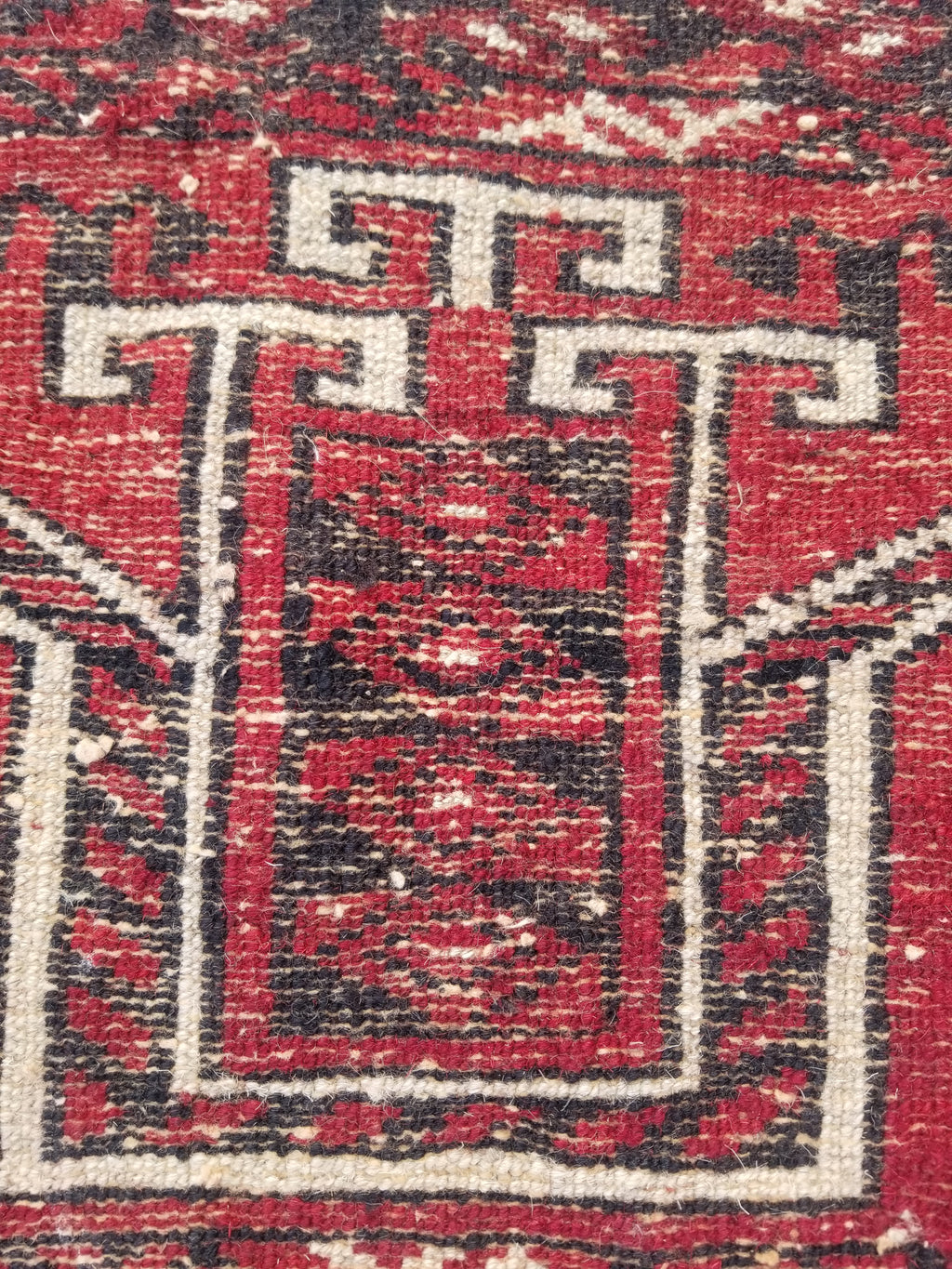 Antique Traditional Handmade Turkoman Wool Multicolor Torba 129x39cm