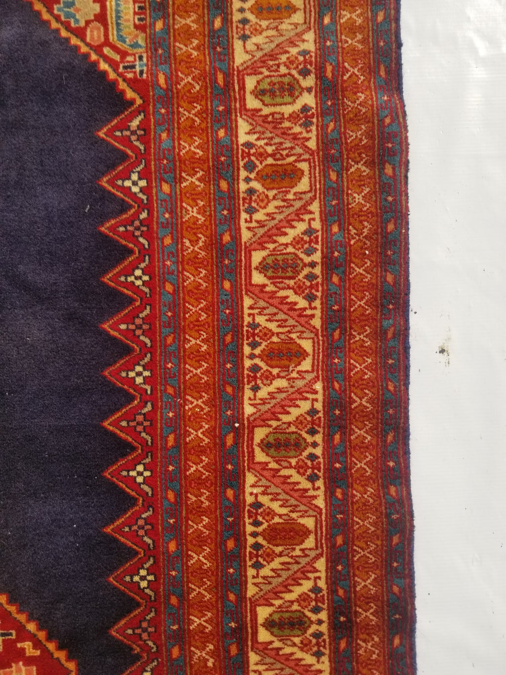 Antique Traditional Handmade Turkish Wool Multicolor Rug 209x127cm