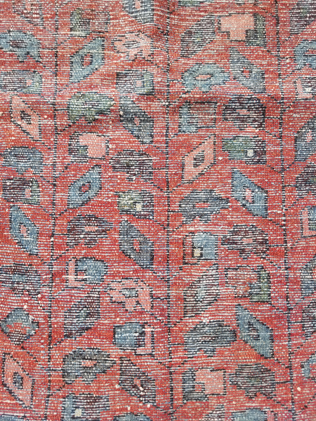 Distressed Antique Traditional Handmade Turkoman Wool Multicolor Rug 173x99cm