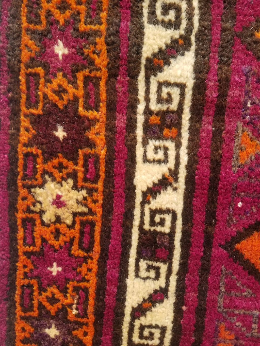 Distressed Antique Traditional Handmade Afghan Wool Multicolor Rug 146x100cm