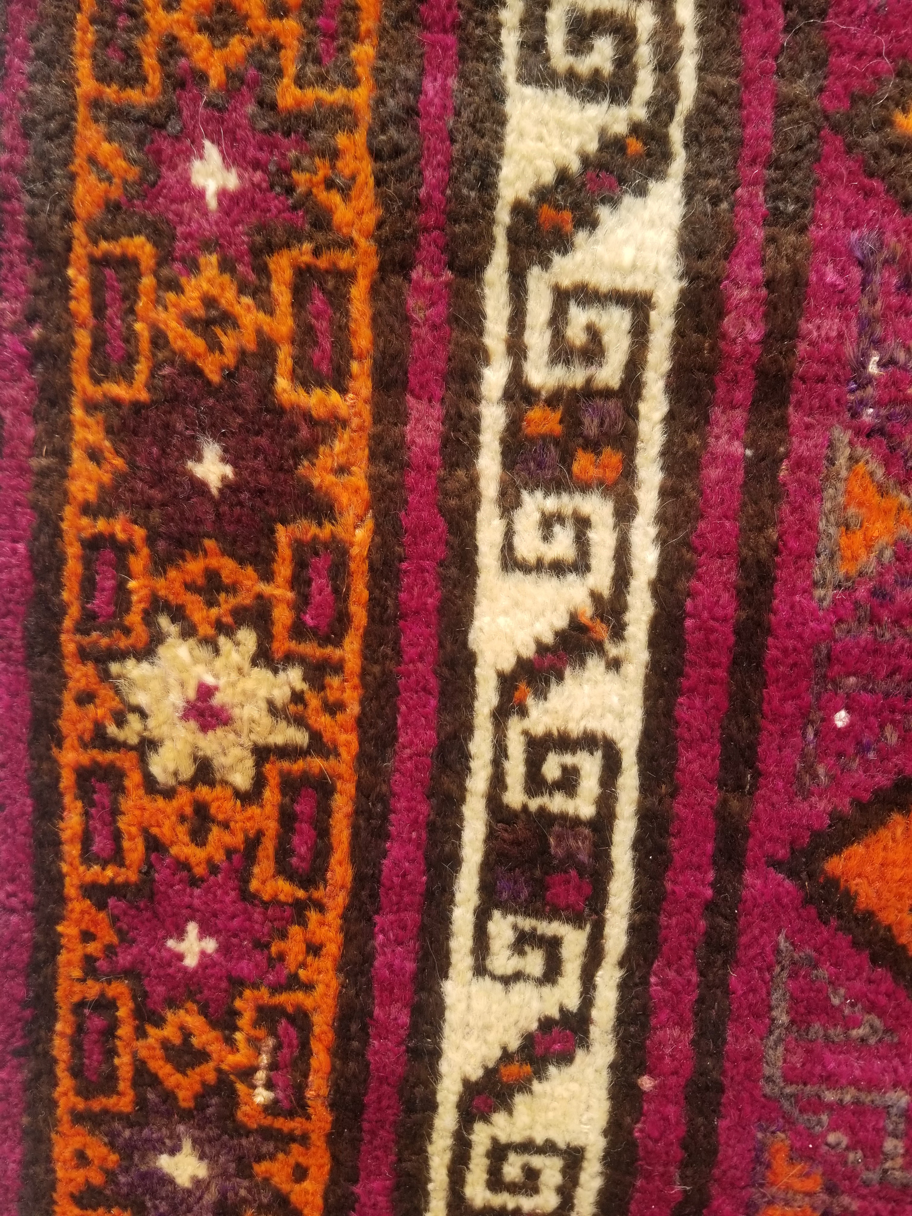 Distressed Antique Traditional Handmade Afghan Wool Multicolor Rug 146x100cm
