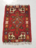 Antique Traditional Handmade Oriental Wool Multicolor Rug 51x38cm