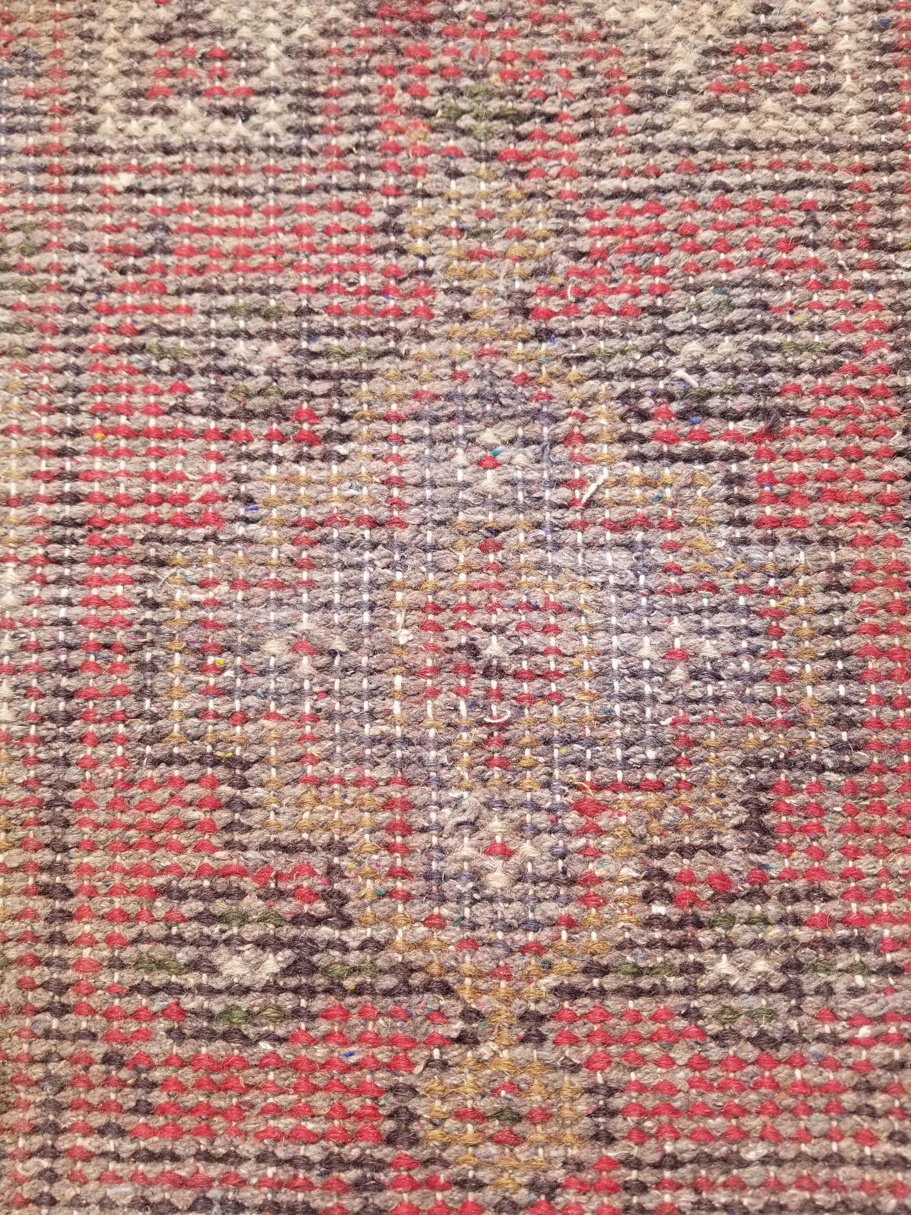 Antique Traditional Handmade Oriental Wool Multicolor Rug 51x38cm