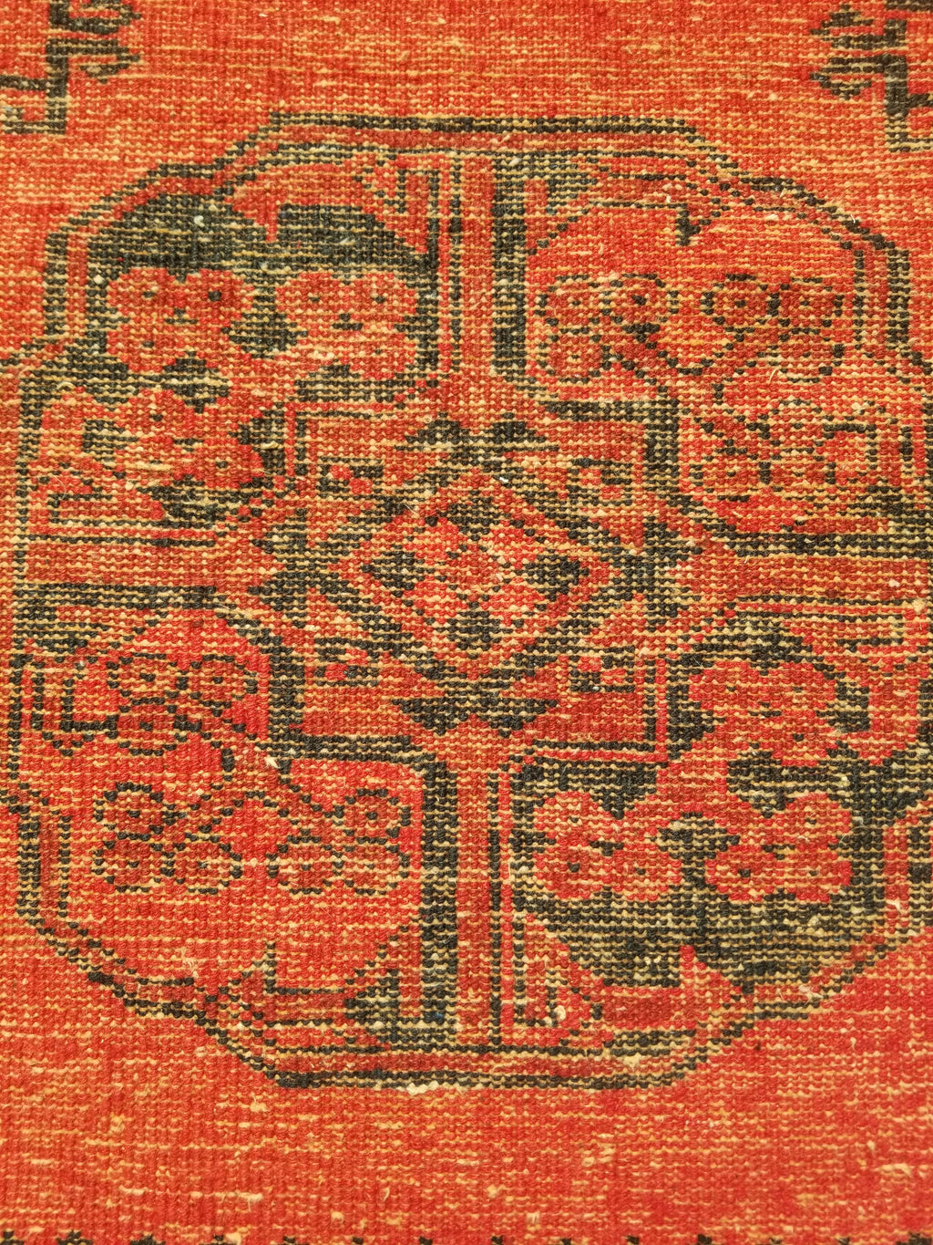 Antique Traditional Handmade Afghan Wool Multicolor Rug 187x101cm