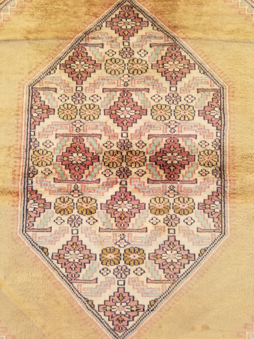 Distressed Antique Traditional Handmade Turkish Wool Multicolor Rug 120x77cm