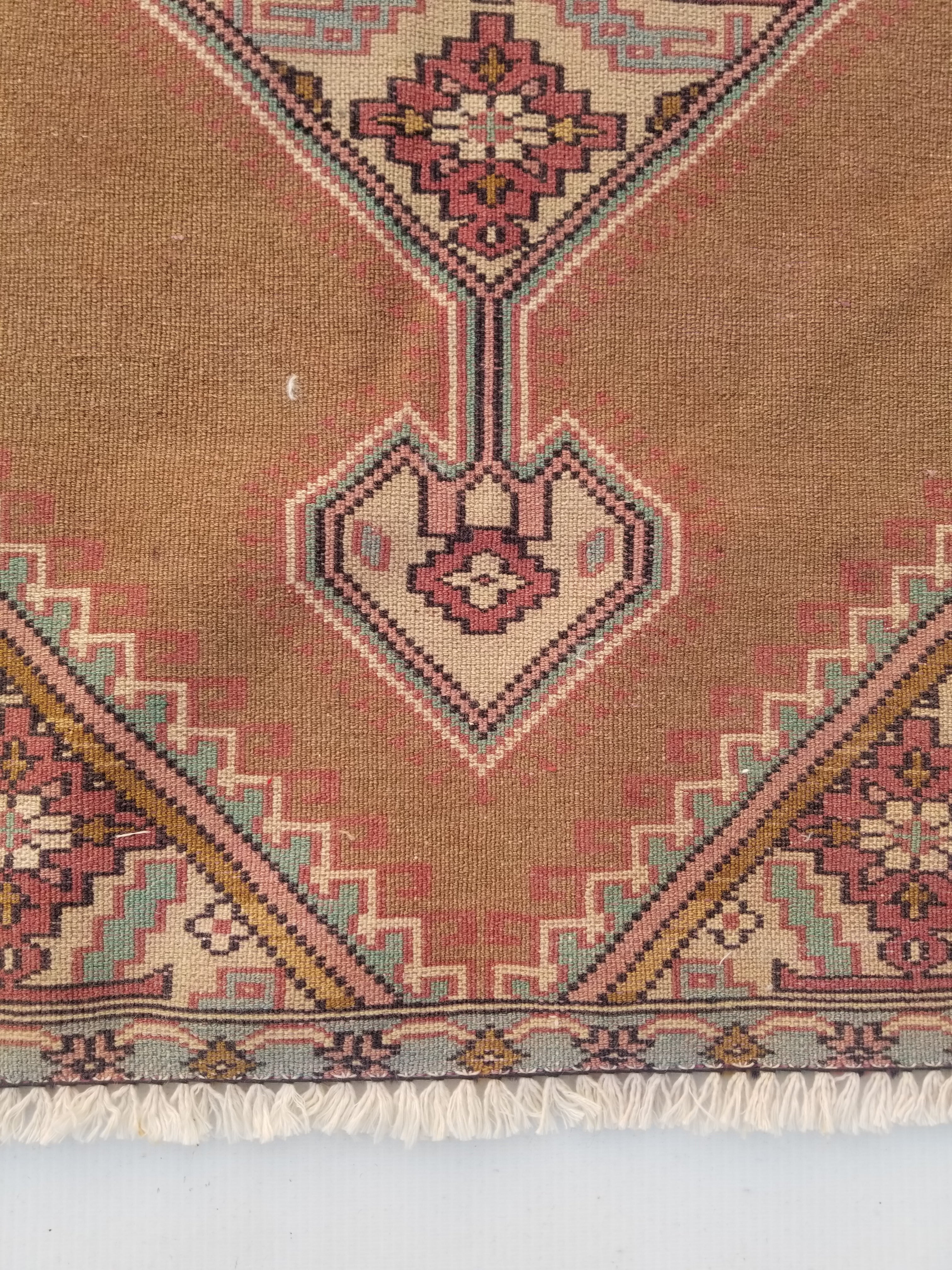 Distressed Antique Traditional Handmade Turkish Wool Multicolor Rug 120x77cm