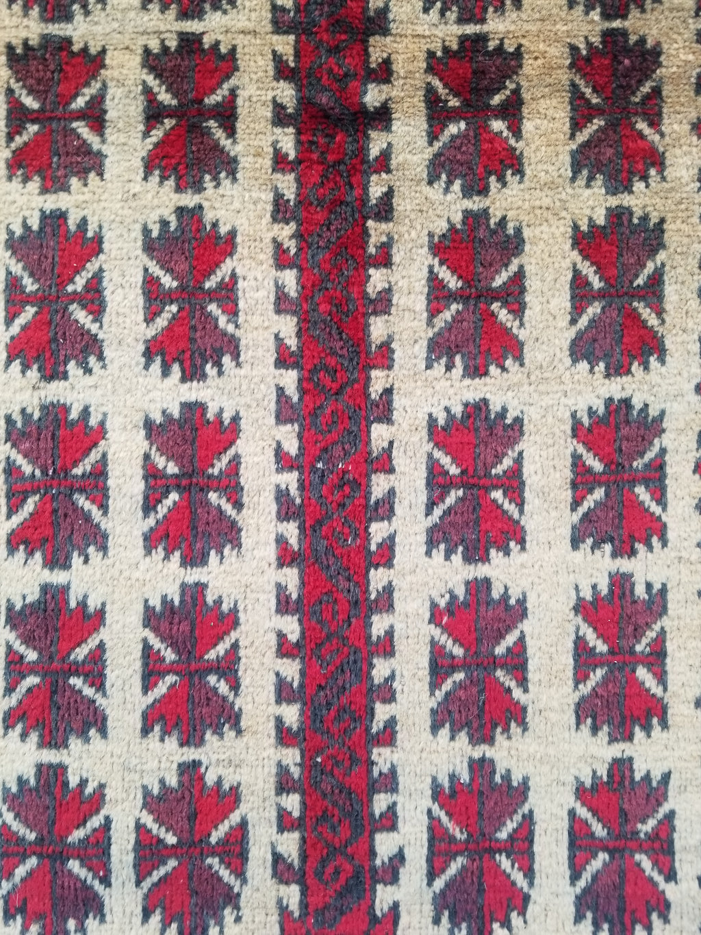 Antique Traditional Handmade Afghan Wool Multicolor Prayer Rug 148x92cm