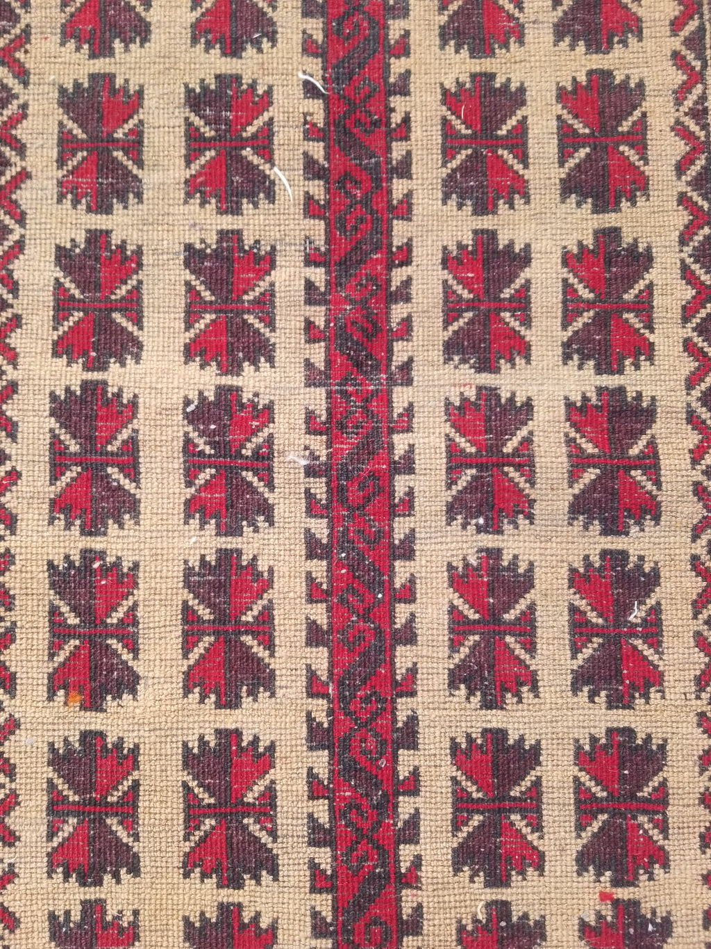 Antique Traditional Handmade Afghan Wool Multicolor Prayer Rug 148x92cm