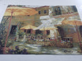 Vintage American Outdoor Cafe Scene Wall Hanging Tapestry 177x122cm