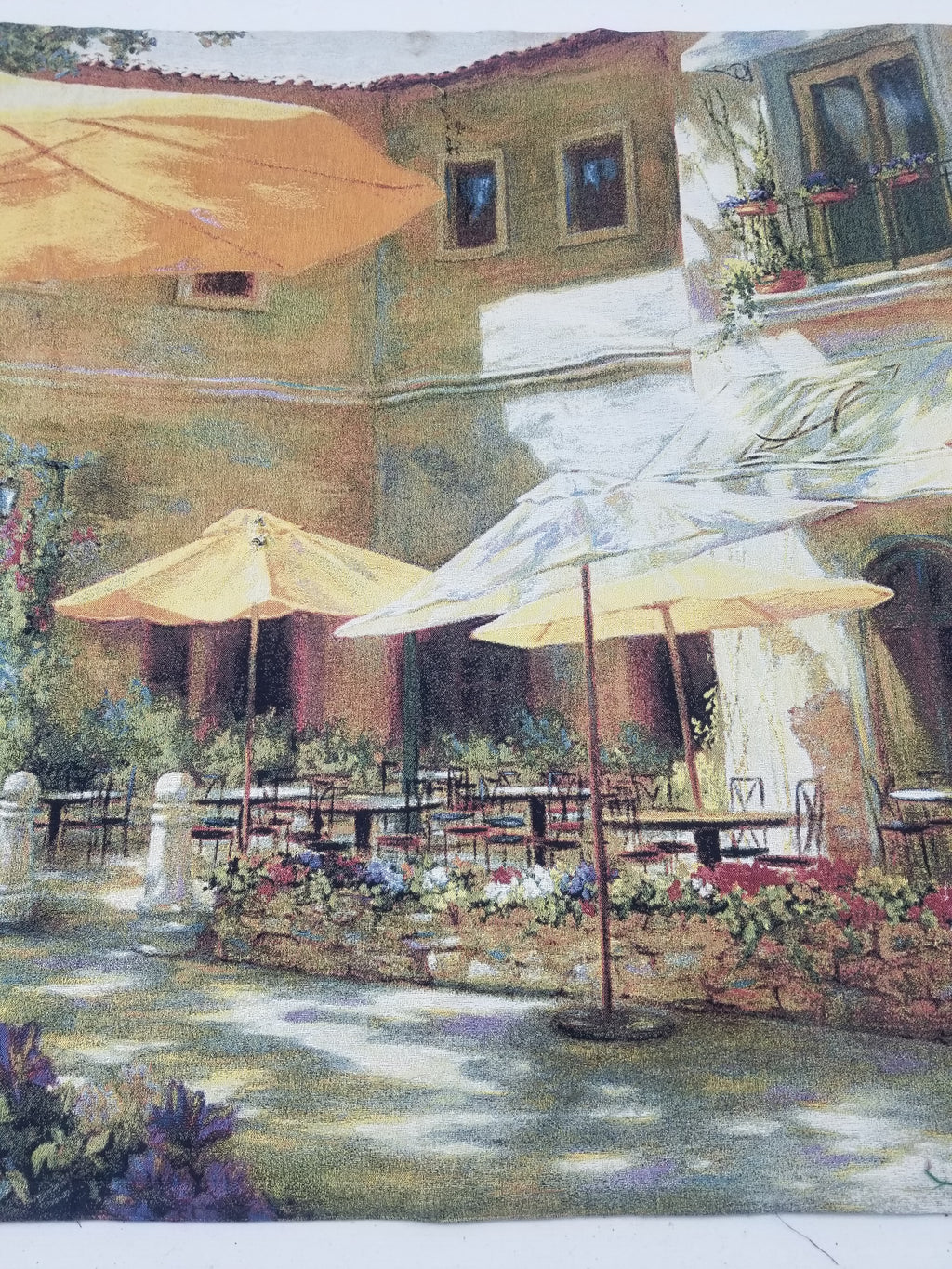 Vintage American Outdoor Cafe Scene Wall Hanging Tapestry 177x122cm