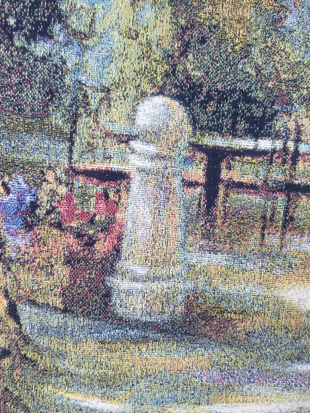 Vintage American Outdoor Cafe Scene Wall Hanging Tapestry 177x122cm