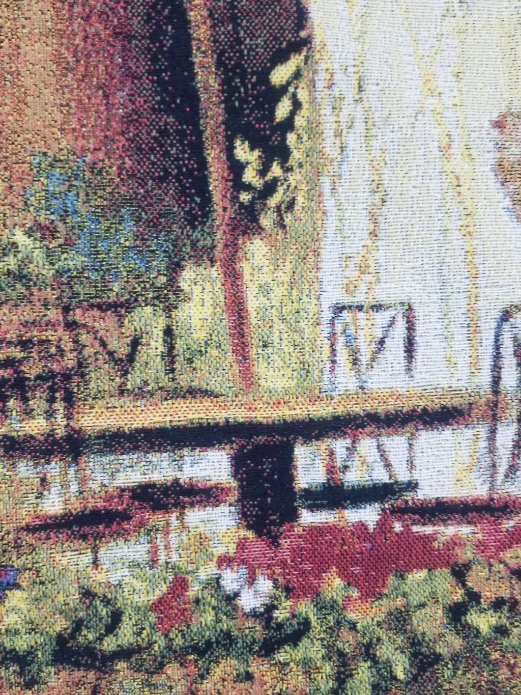 Vintage American Outdoor Cafe Scene Wall Hanging Tapestry 177x122cm