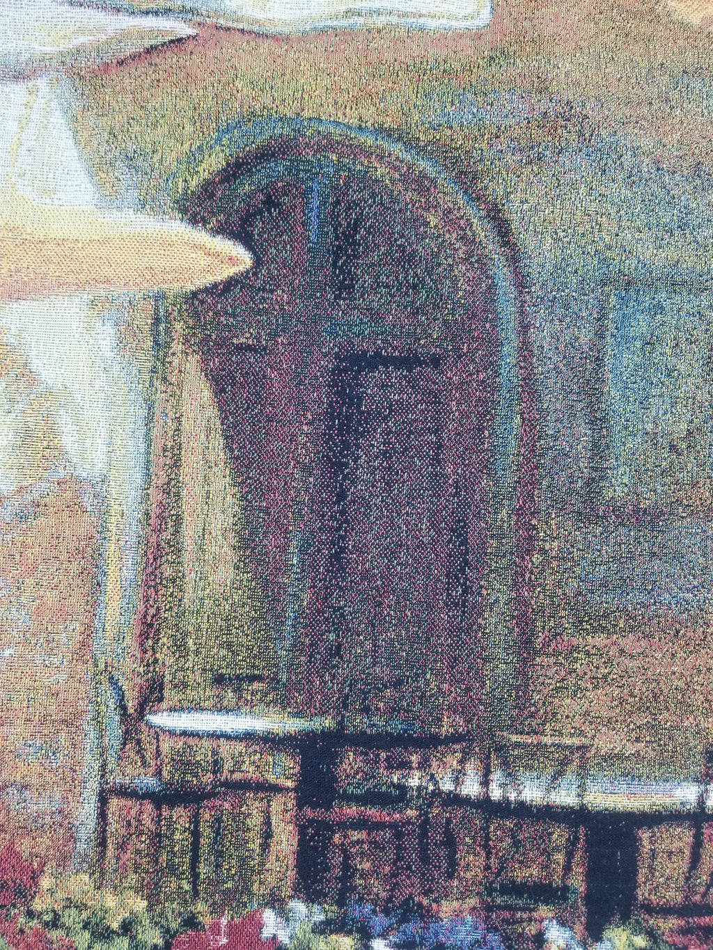 Vintage American Outdoor Cafe Scene Wall Hanging Tapestry 177x122cm