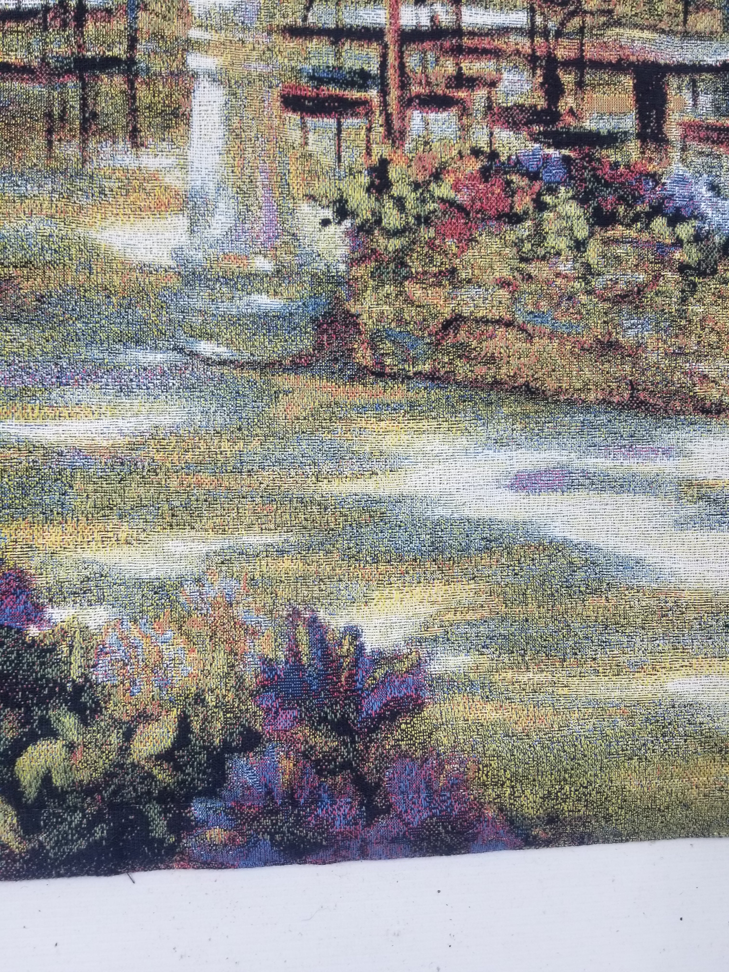 Vintage American Outdoor Cafe Scene Wall Hanging Tapestry 177x122cm