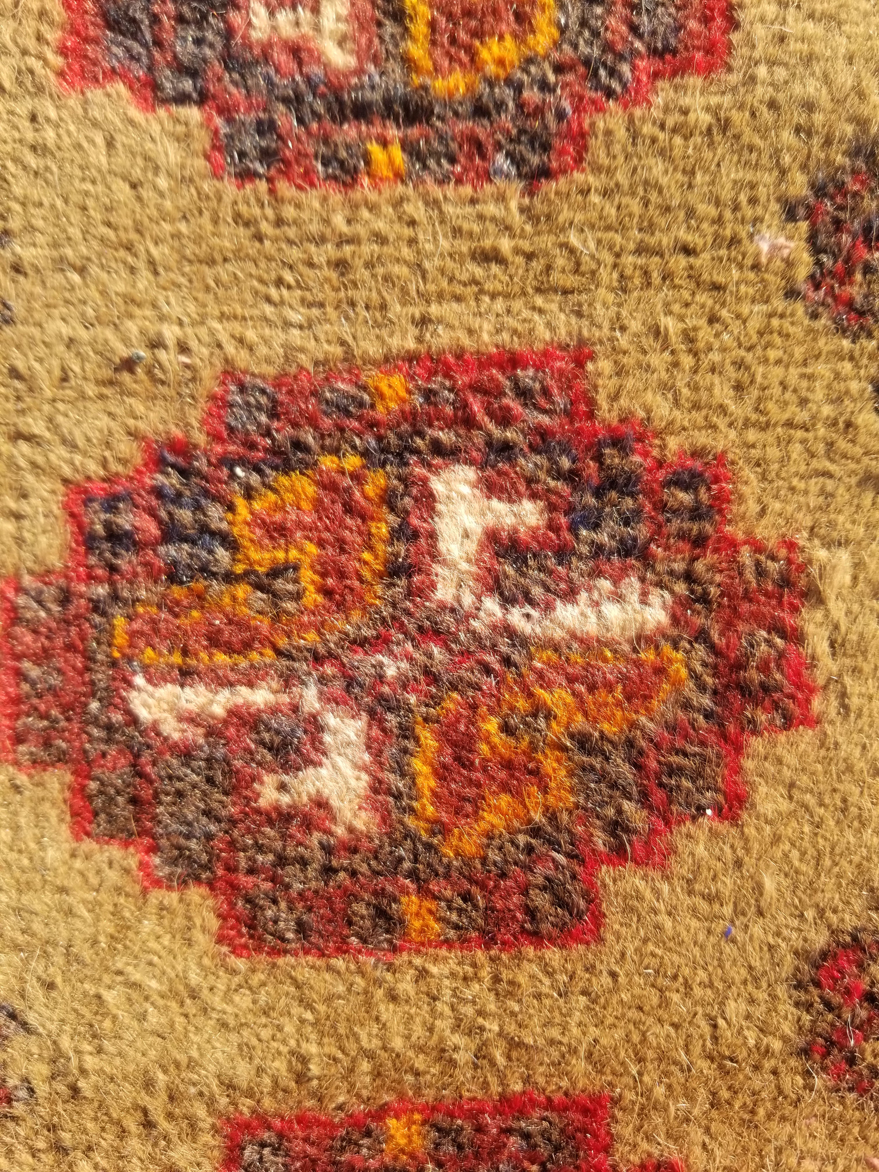 Distressed Antique Handmade Bokhara Wool Multicolor Rug 60x54cm