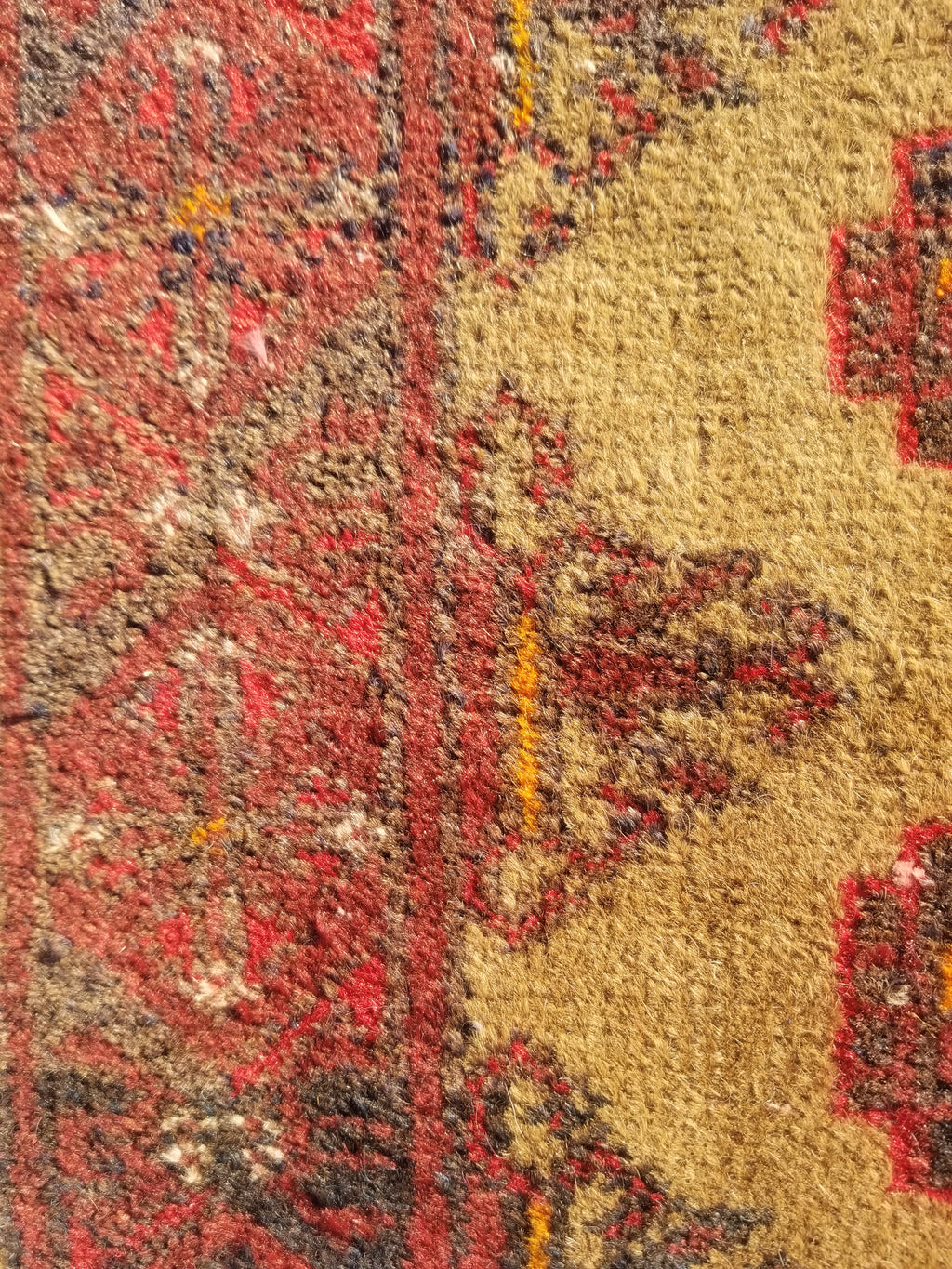 Distressed Antique Handmade Bokhara Wool Multicolor Rug 60x54cm